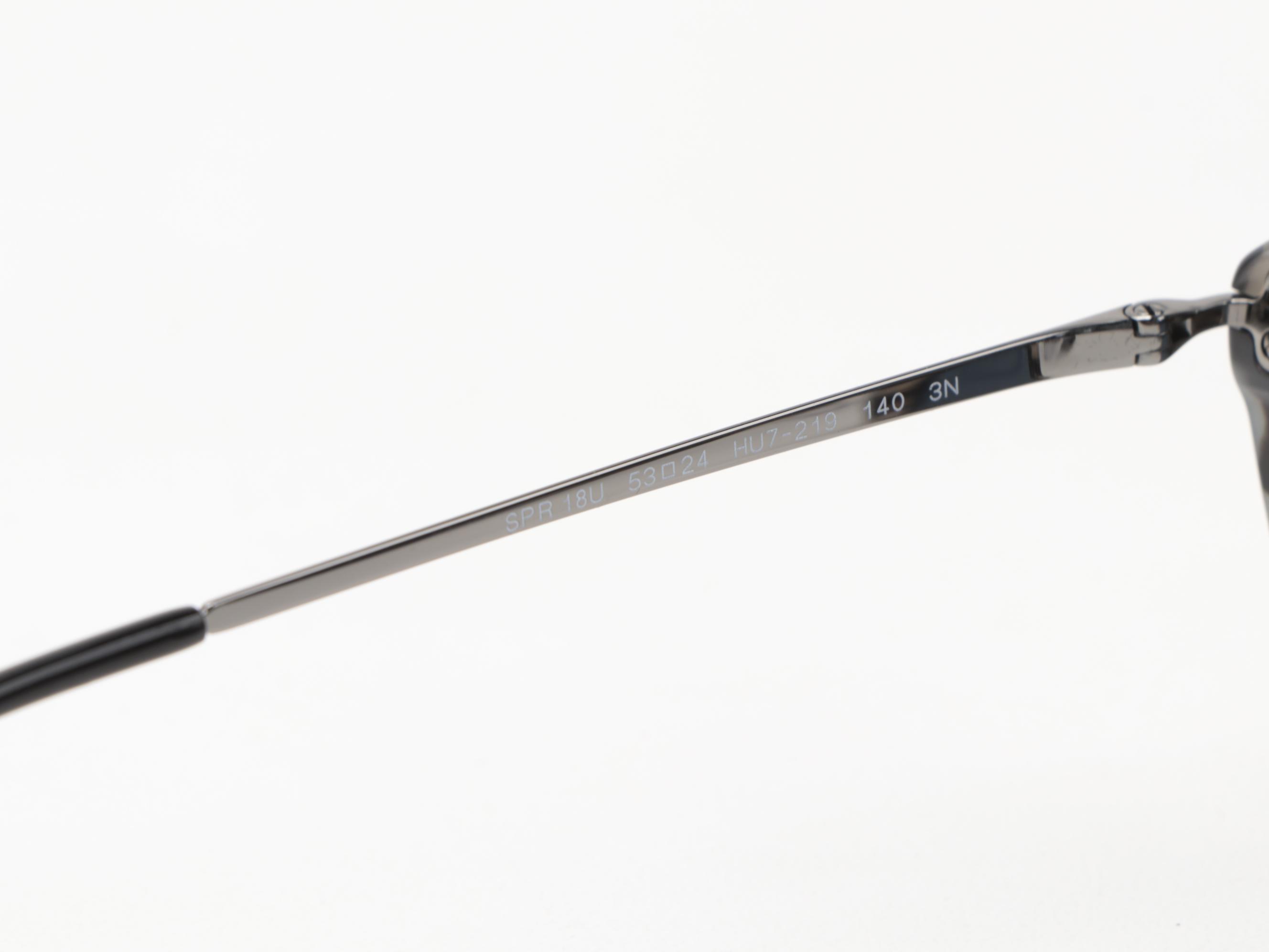 Prada SPR18U Havana Cat Eye Sunglasses with Case and Box