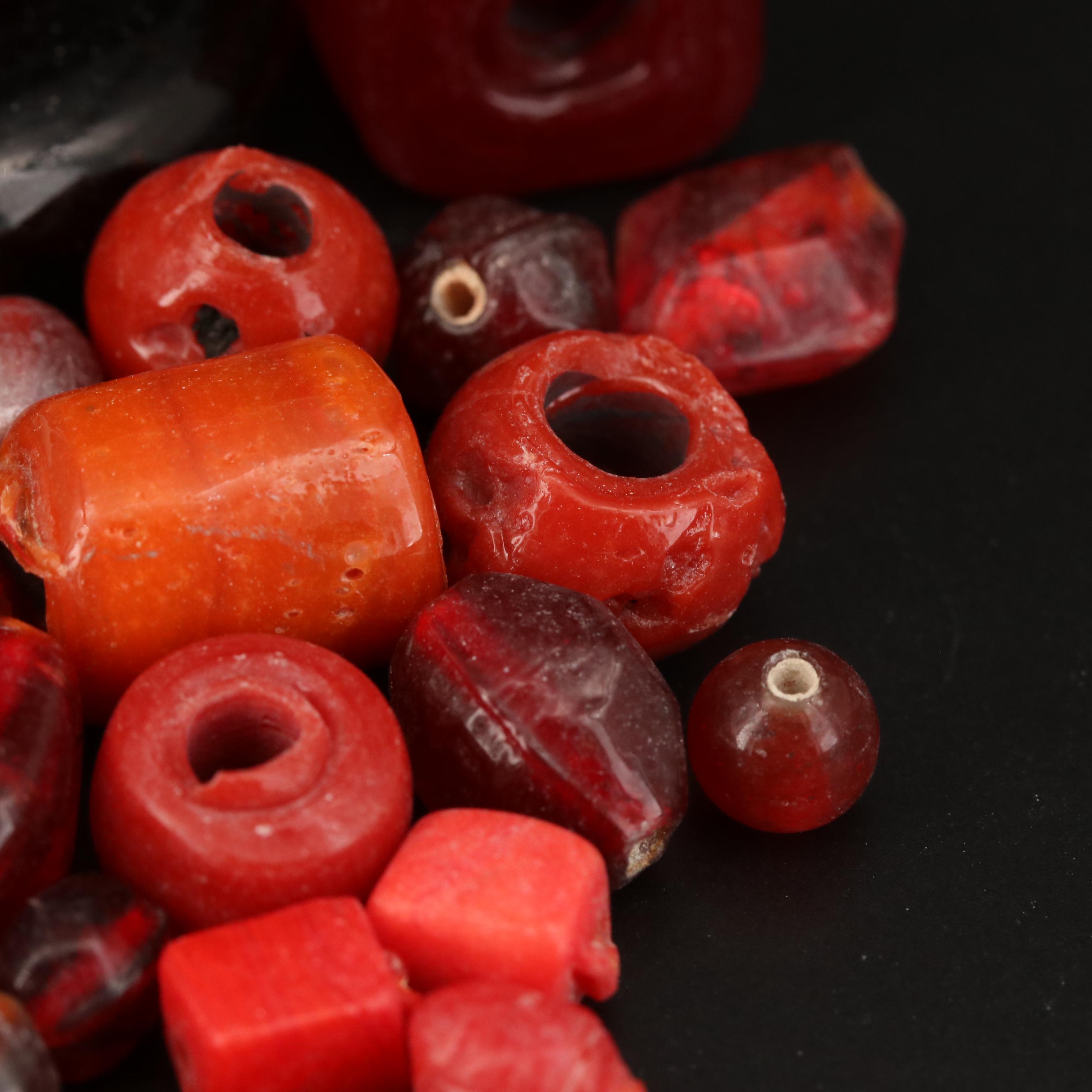 Loose Mixed Cut Glass Beads