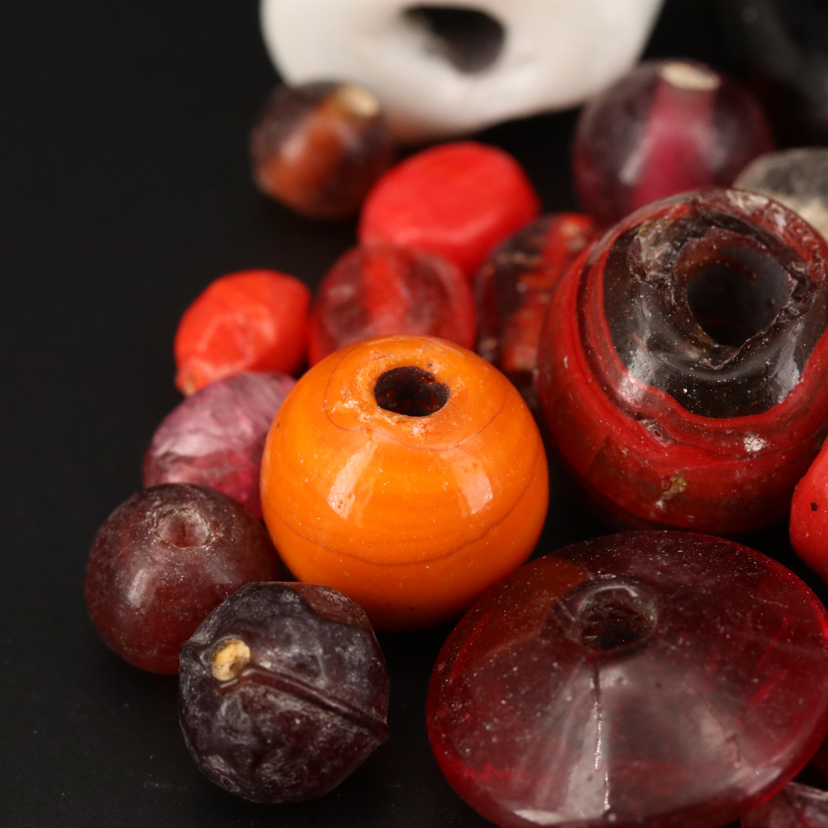 Loose Mixed Cut Glass Beads