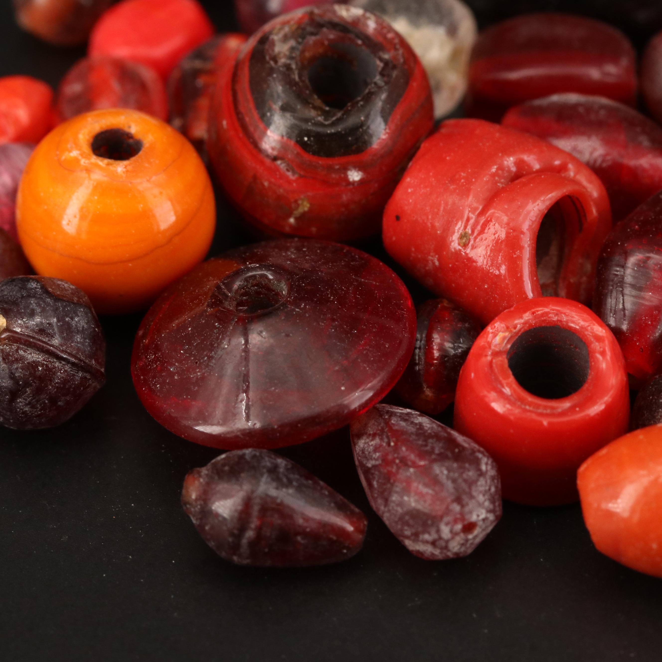 Loose Mixed Cut Glass Beads