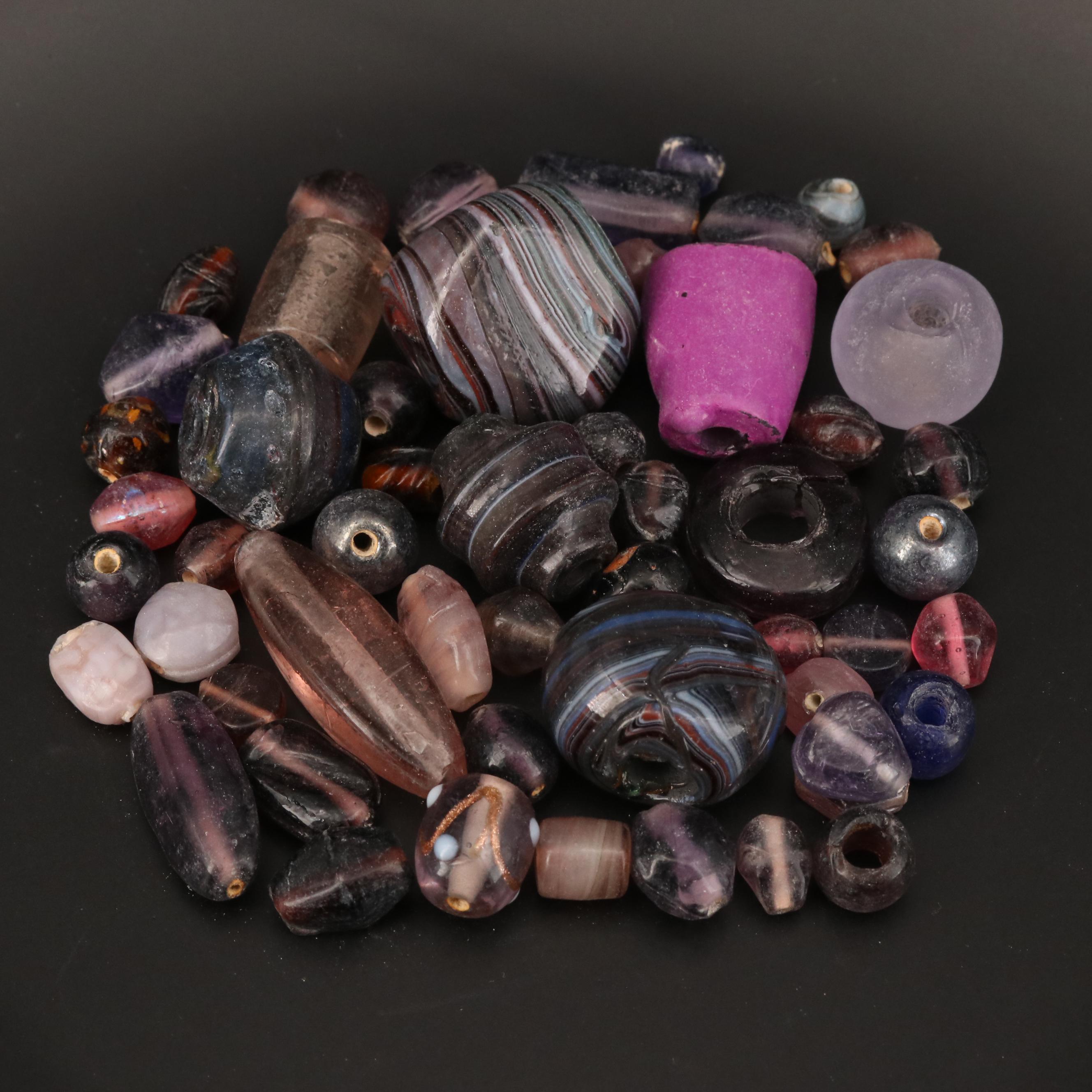 Loose Mixed Cut Glass Beads