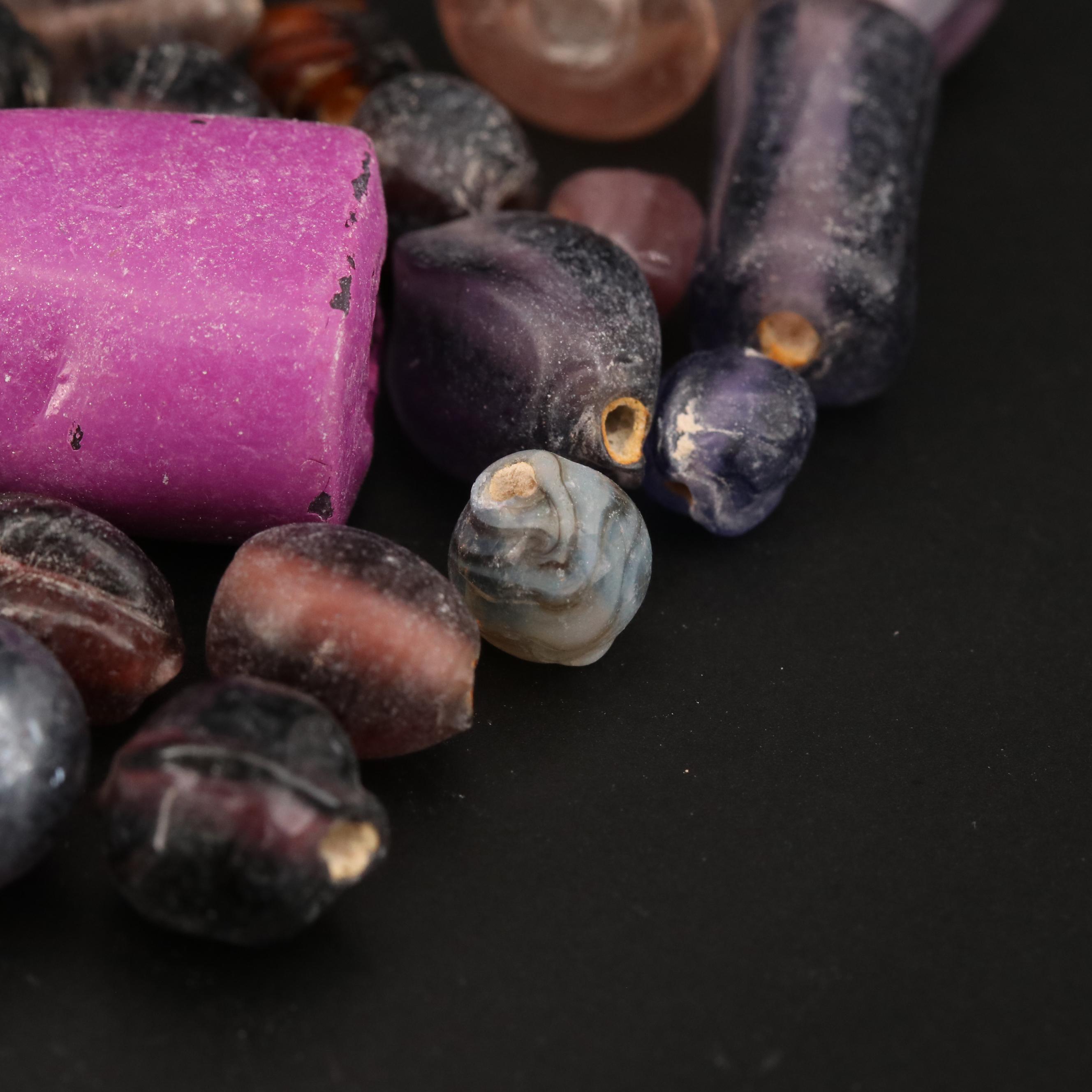 Loose Mixed Cut Glass Beads