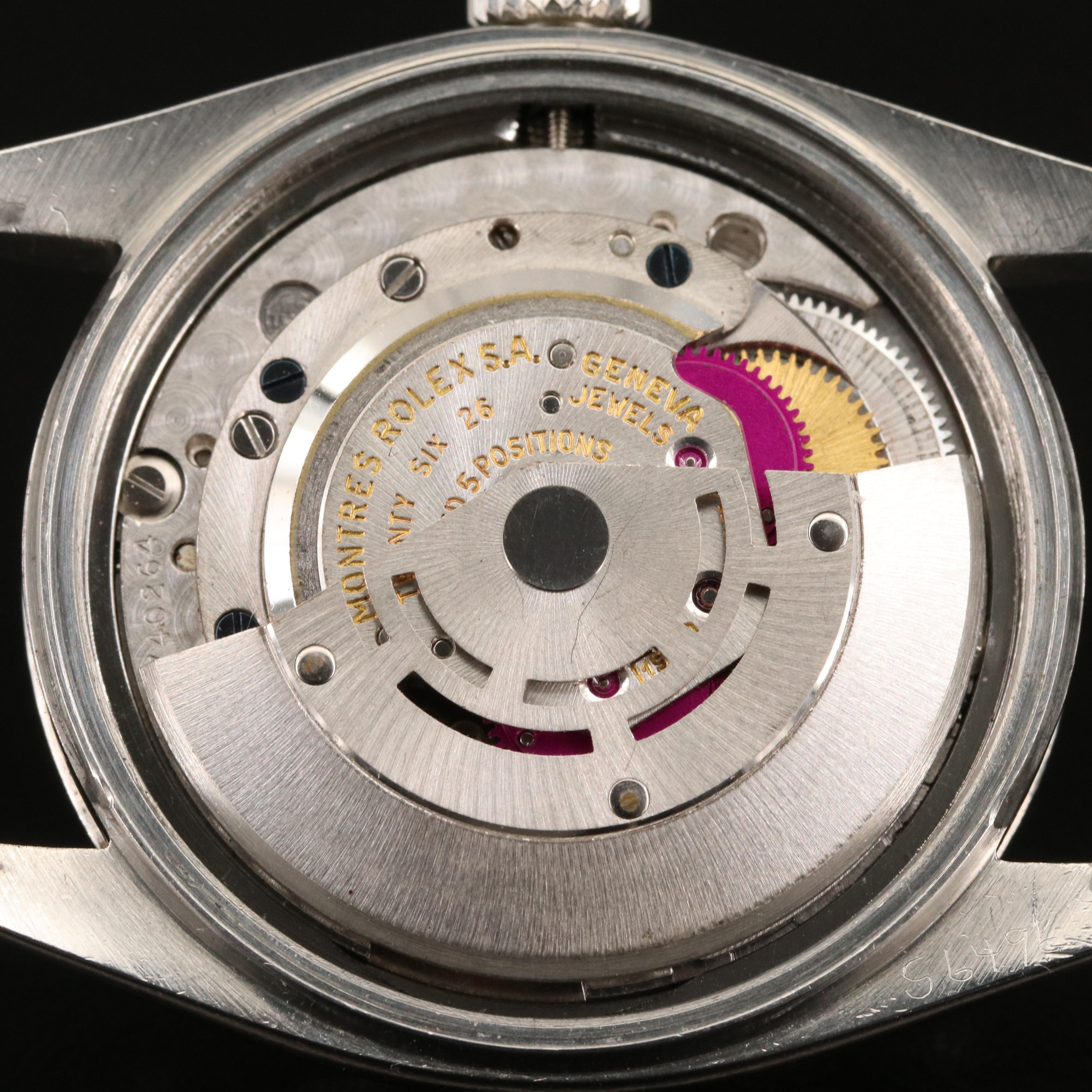 1970 Rolex Datejust 1603 Stainless Steel Automatic Watch