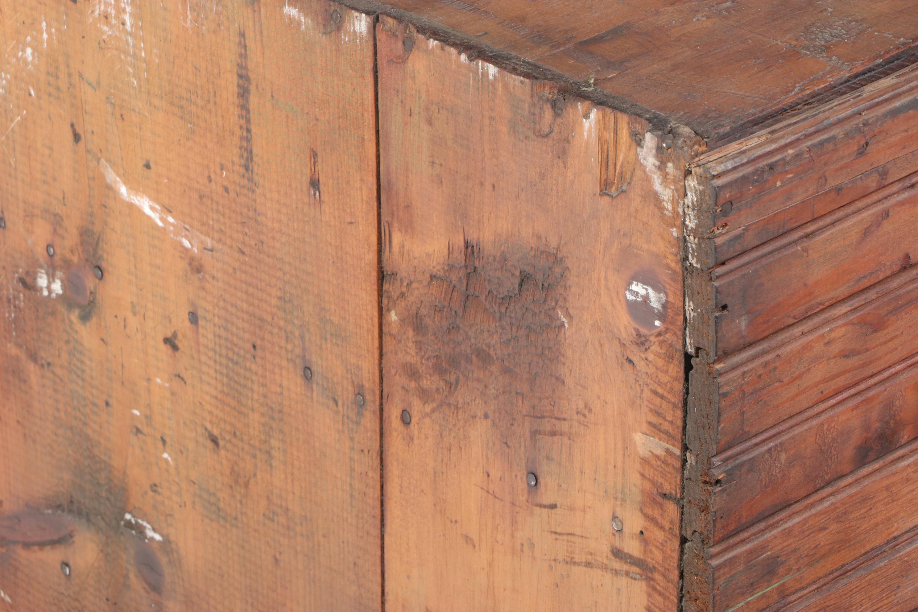 American Pine Twenty One-Drawer Card File Cabinet, Early 20th Century