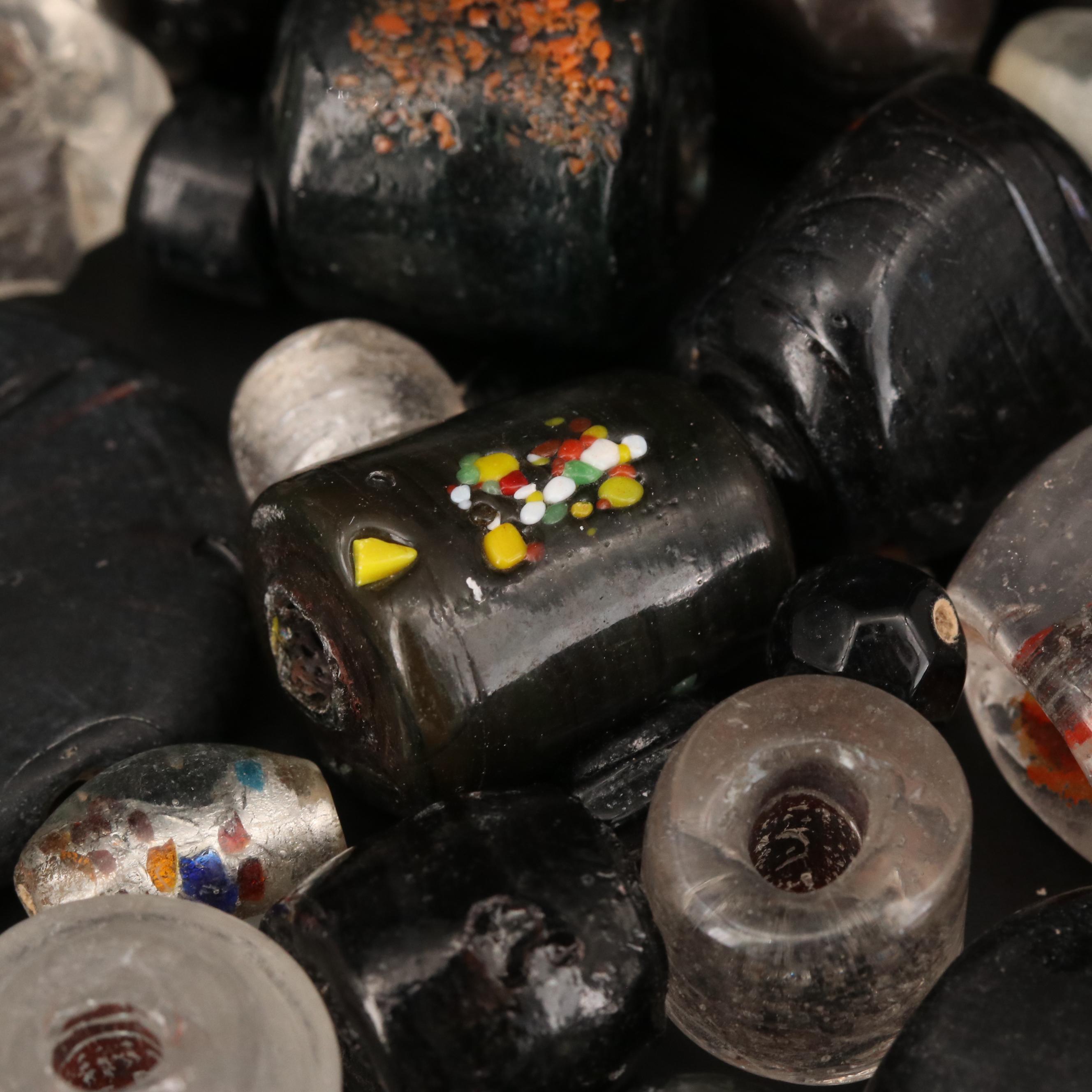 Loose Mixed Cut Glass Beads