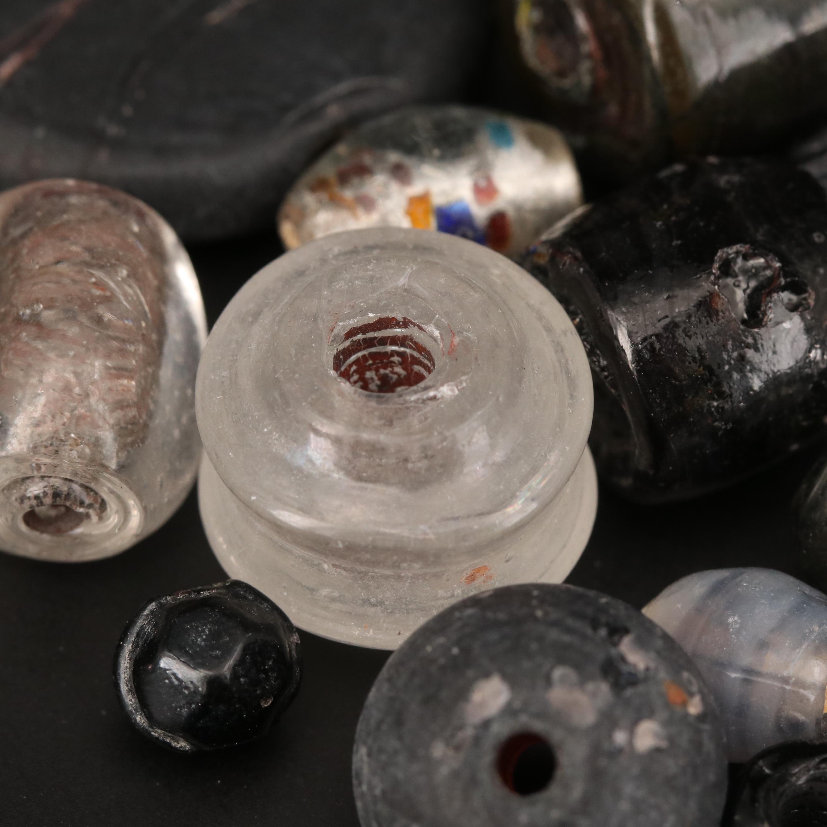 Loose Mixed Cut Glass Beads