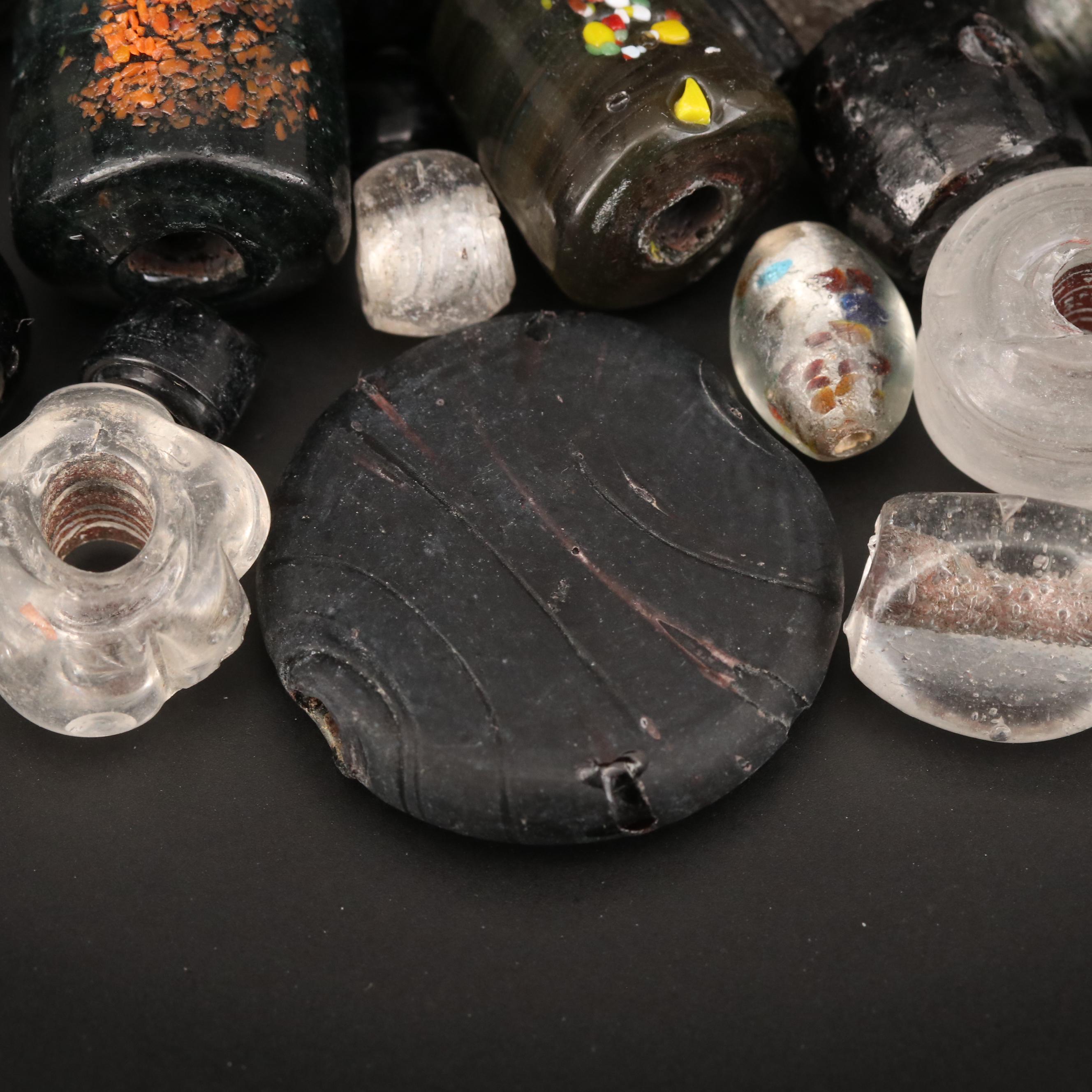 Loose Mixed Cut Glass Beads