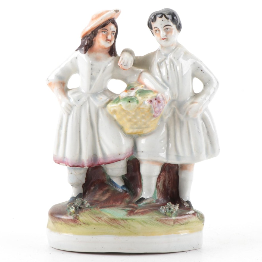 Staffordshire Ceramic Figurine, Mid-19th Century