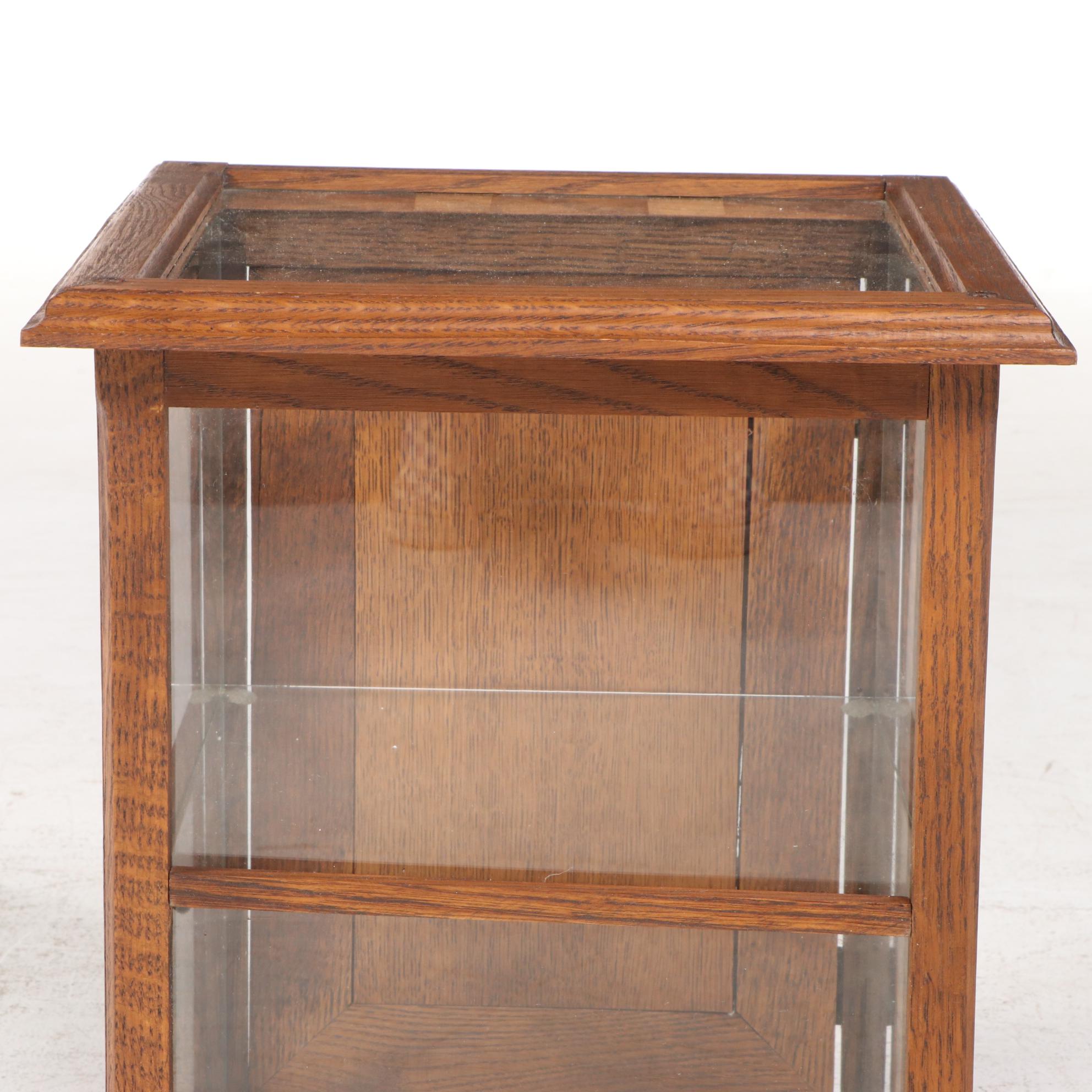 American Oak Country Store Countertop Display Case, Early 20th Century