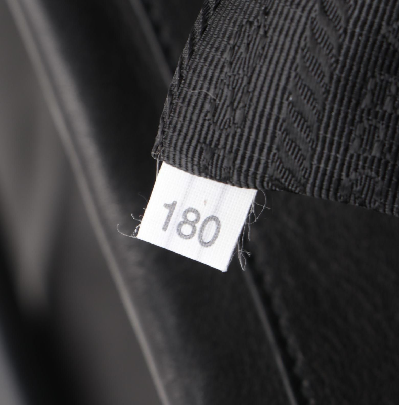 Prada Pleated Two-Way Shoulder Bag in Black Soft Calfskin Leather