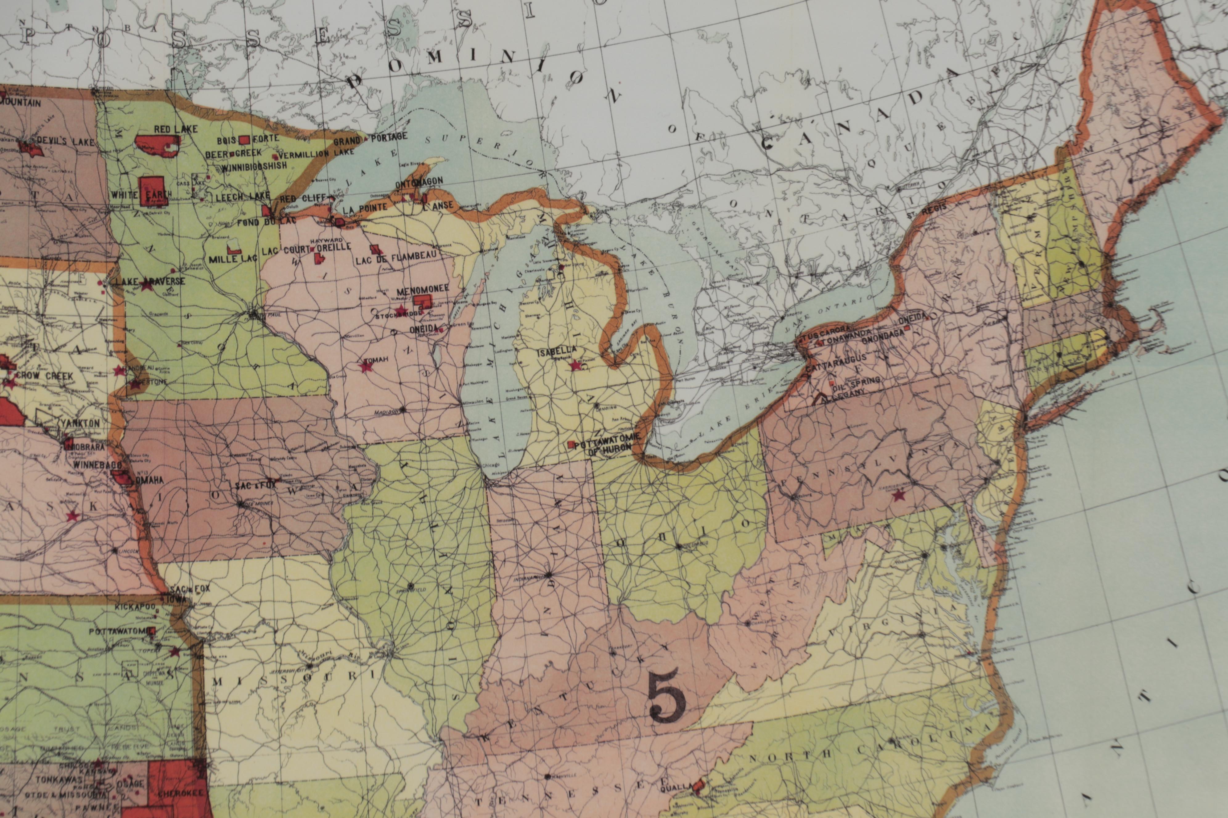 Map of Indian Reservations in the United States, 21st Century