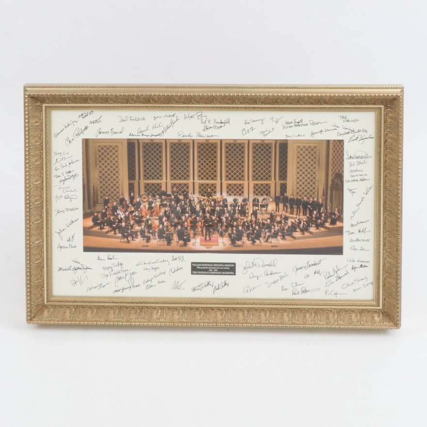 Cincinnati Symphony Orchestra Commemorative Photograph Honoring William Winstead