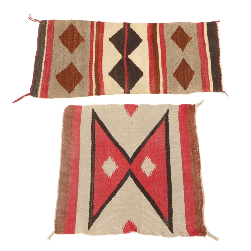 Handwoven Navajo Wool Accent Rugs
