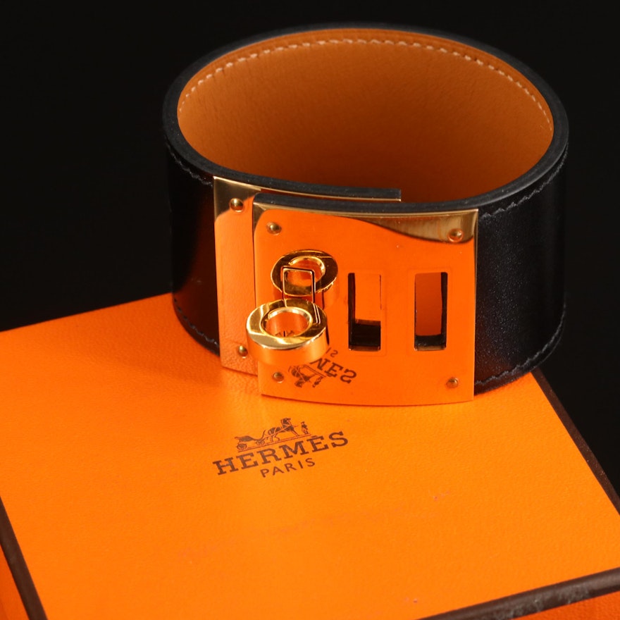 Hermès "Kelly Dog" Wide Bracelet