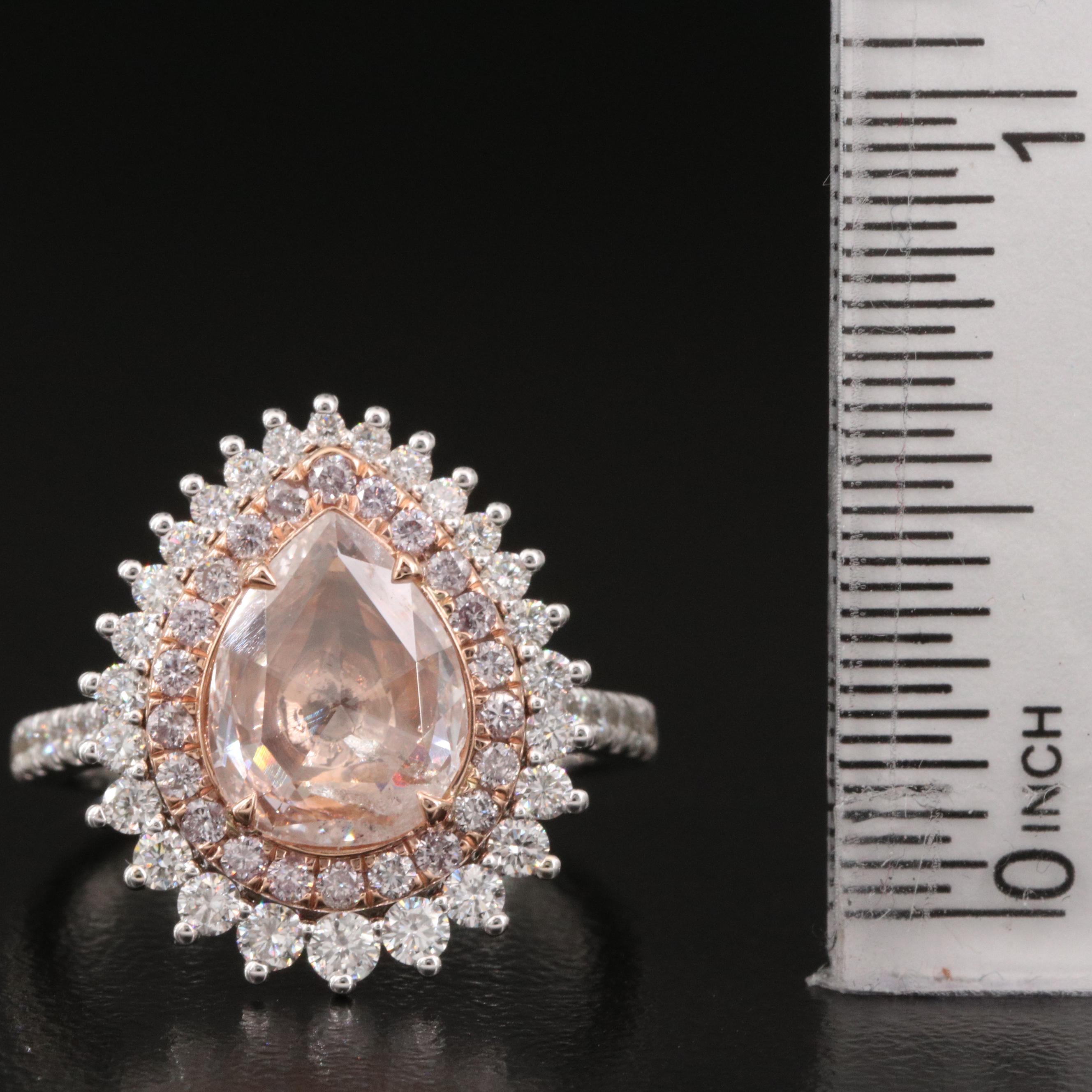 18K 2.33 CTW Diamond Ring with GIA Report