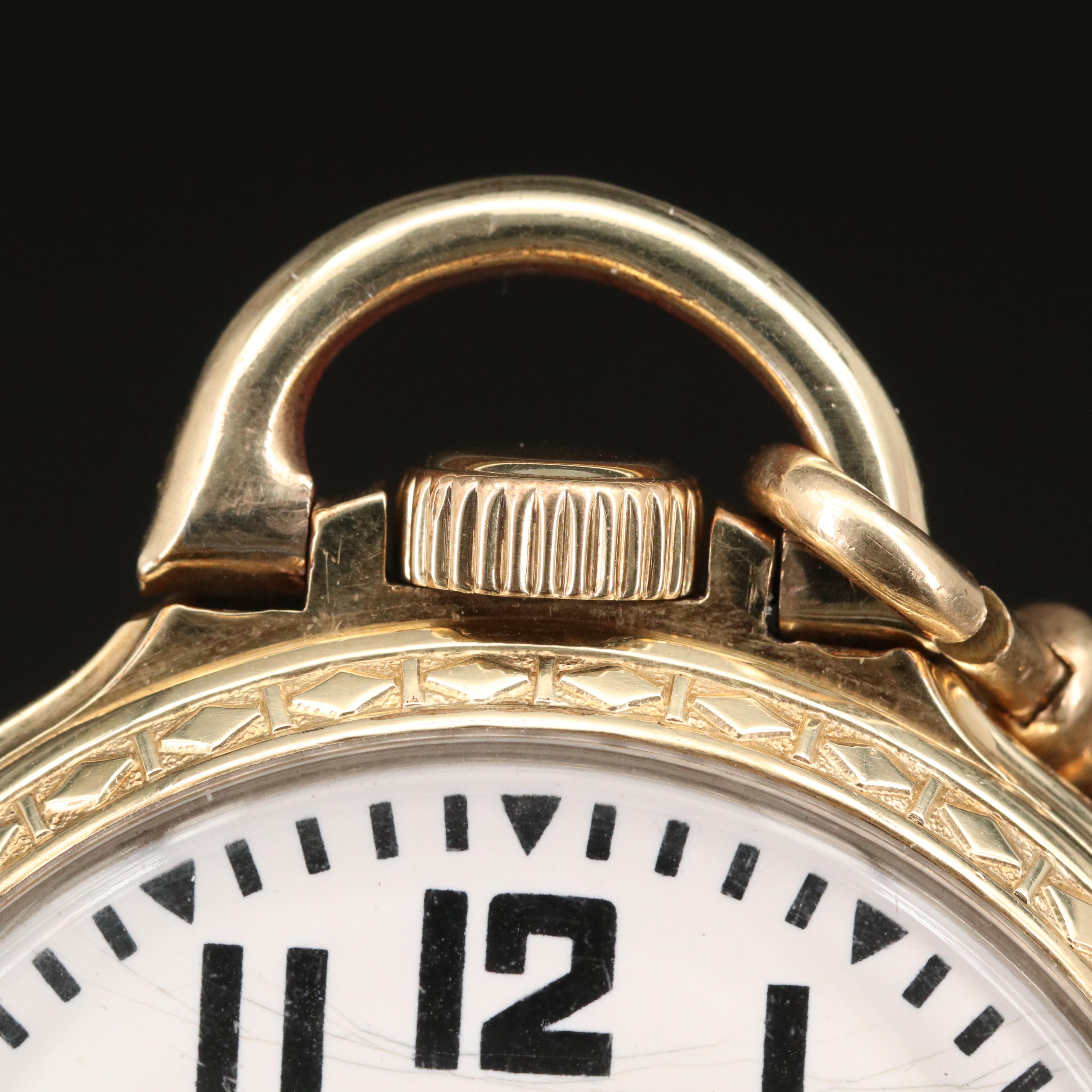 1940 Elgin B.W. Raymond 10K Gold Filled Railroad Grade Pocket Watch with Fob