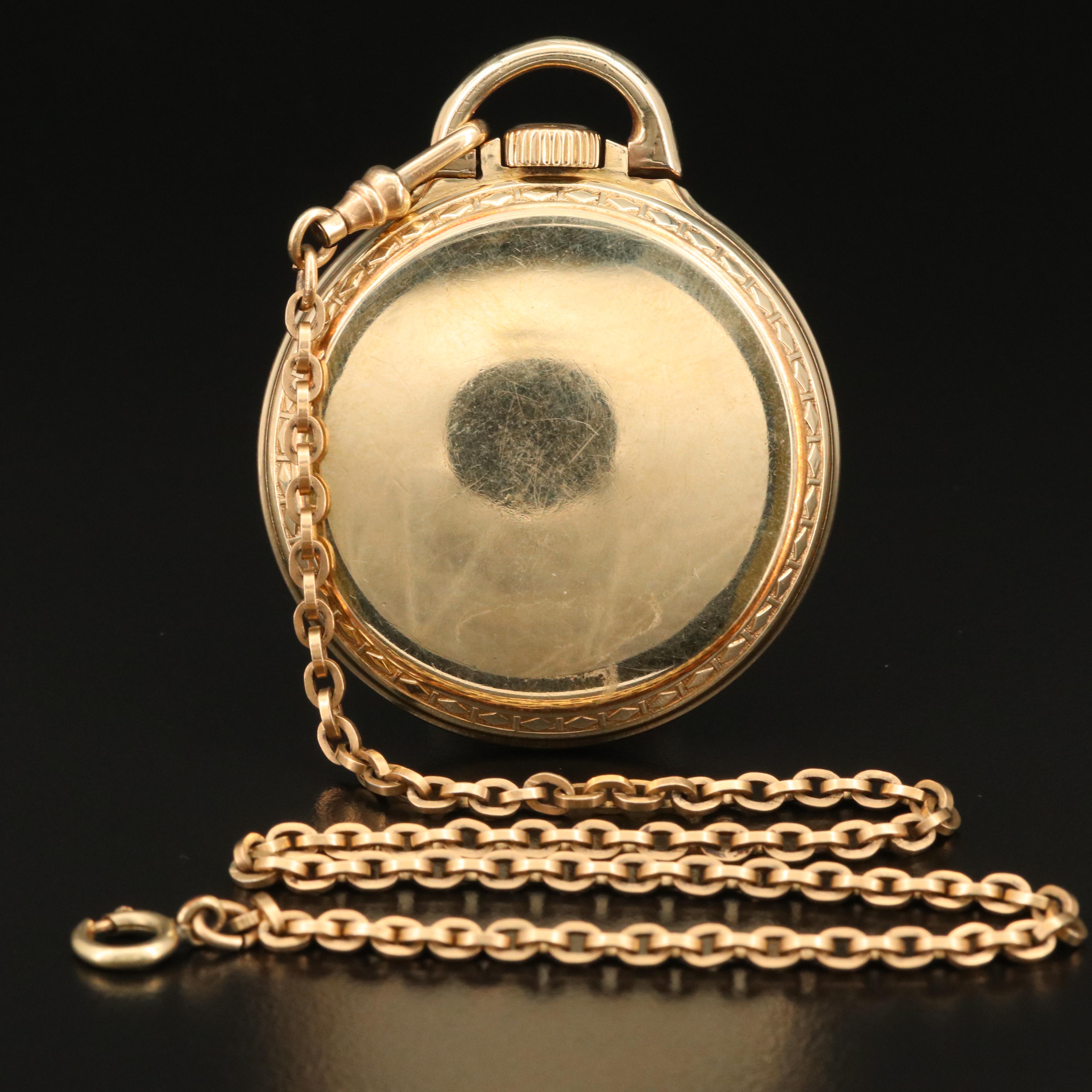 1940 Elgin B.W. Raymond 10K Gold Filled Railroad Grade Pocket Watch with Fob