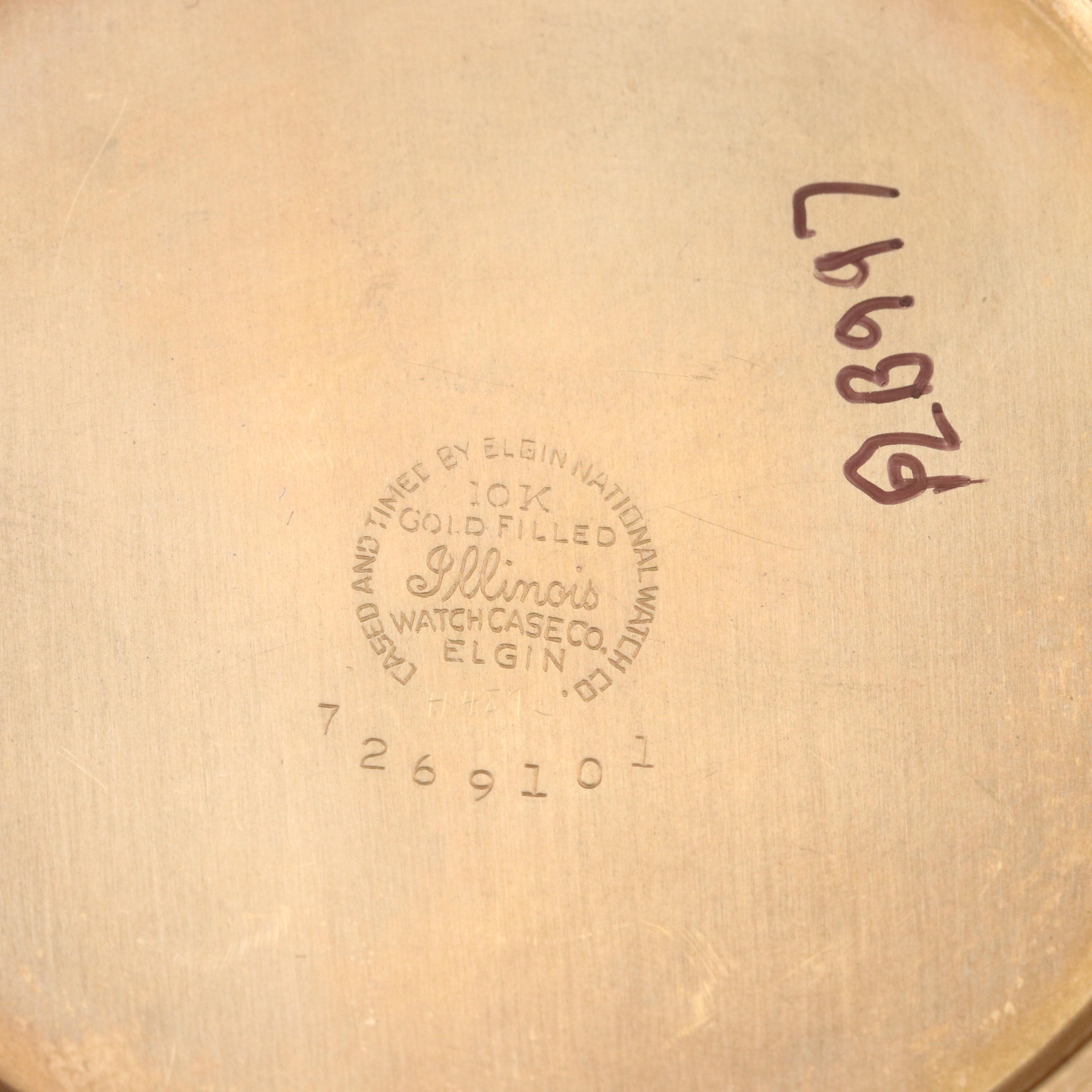 1940 Elgin B.W. Raymond 10K Gold Filled Railroad Grade Pocket Watch with Fob