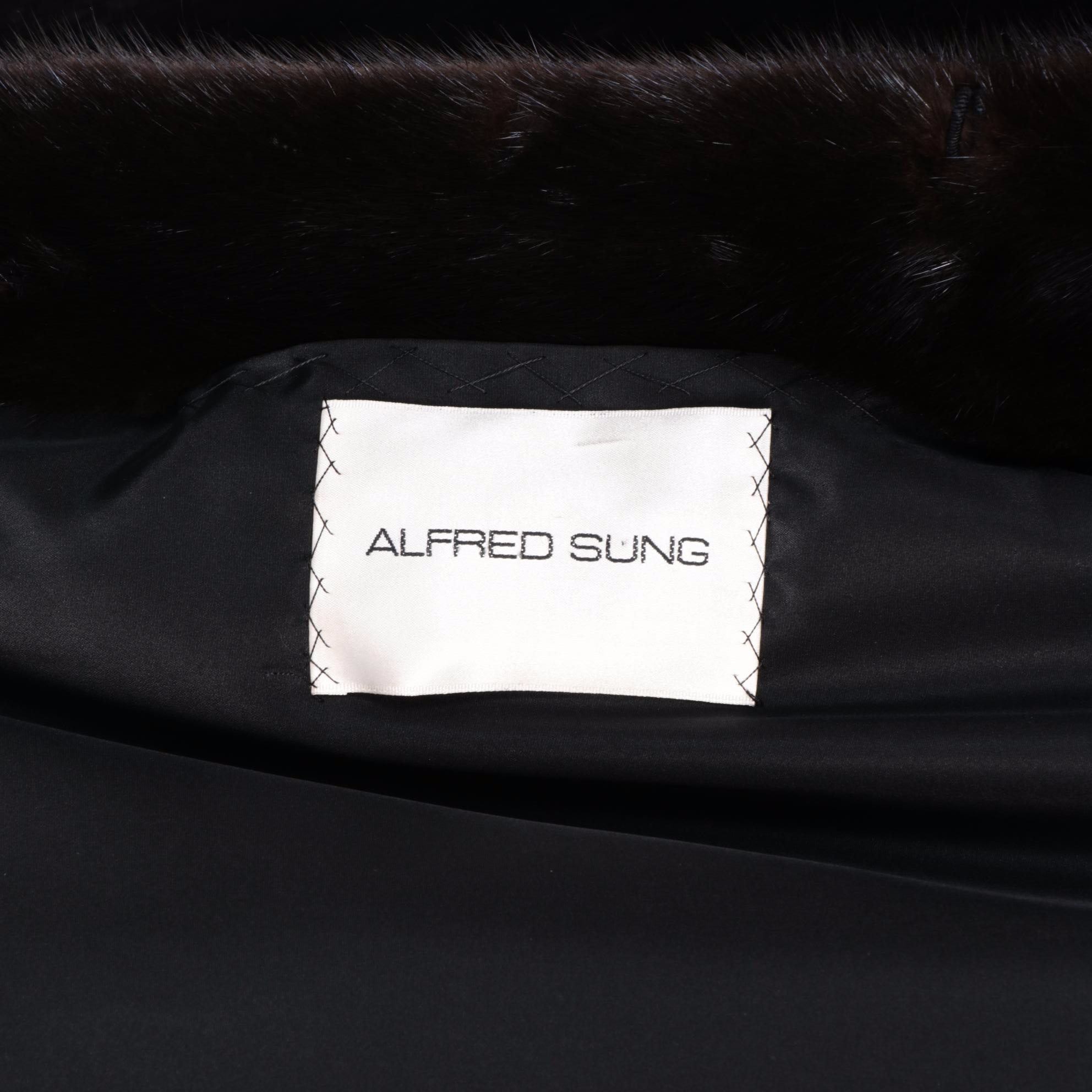 Alfred Sung Mink Fur Full-Length Coat for Evans Furs at Lazarus