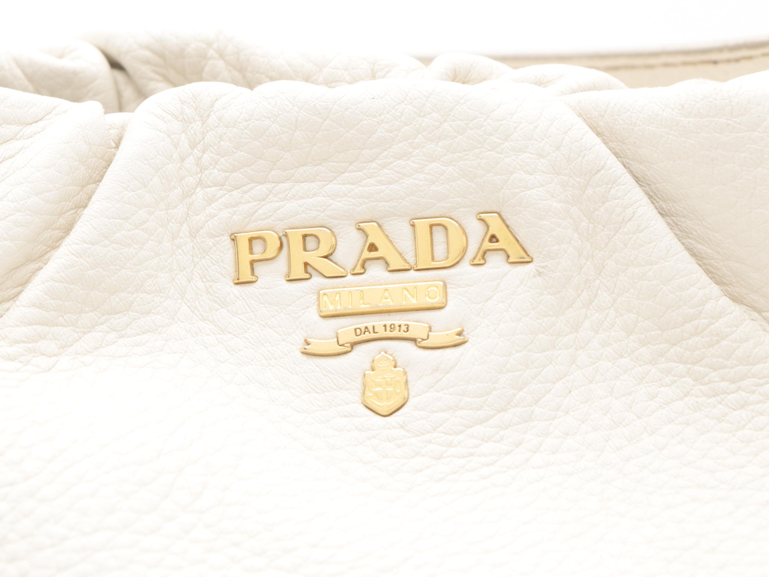 Prada Two-Way Hobo Bag in Talco Antik Cervo