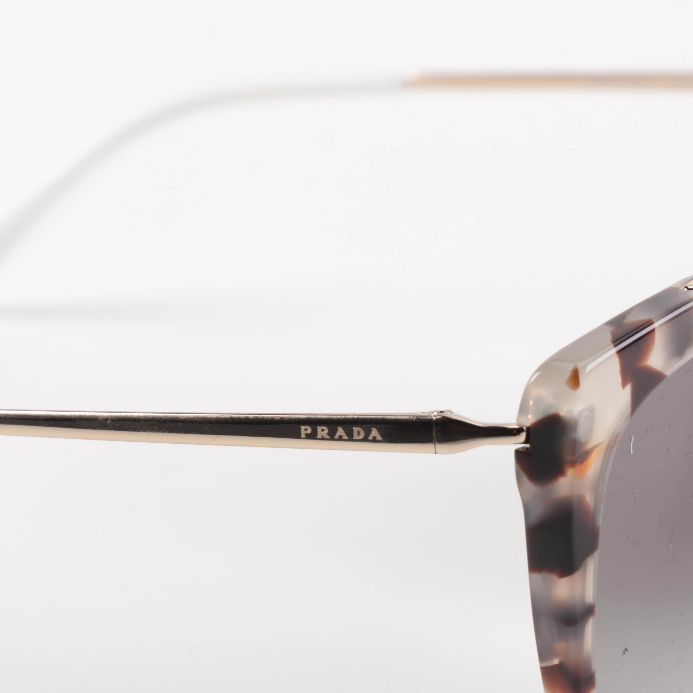 Prada PR 20US Modified Cat Eye Sunglasses with Case