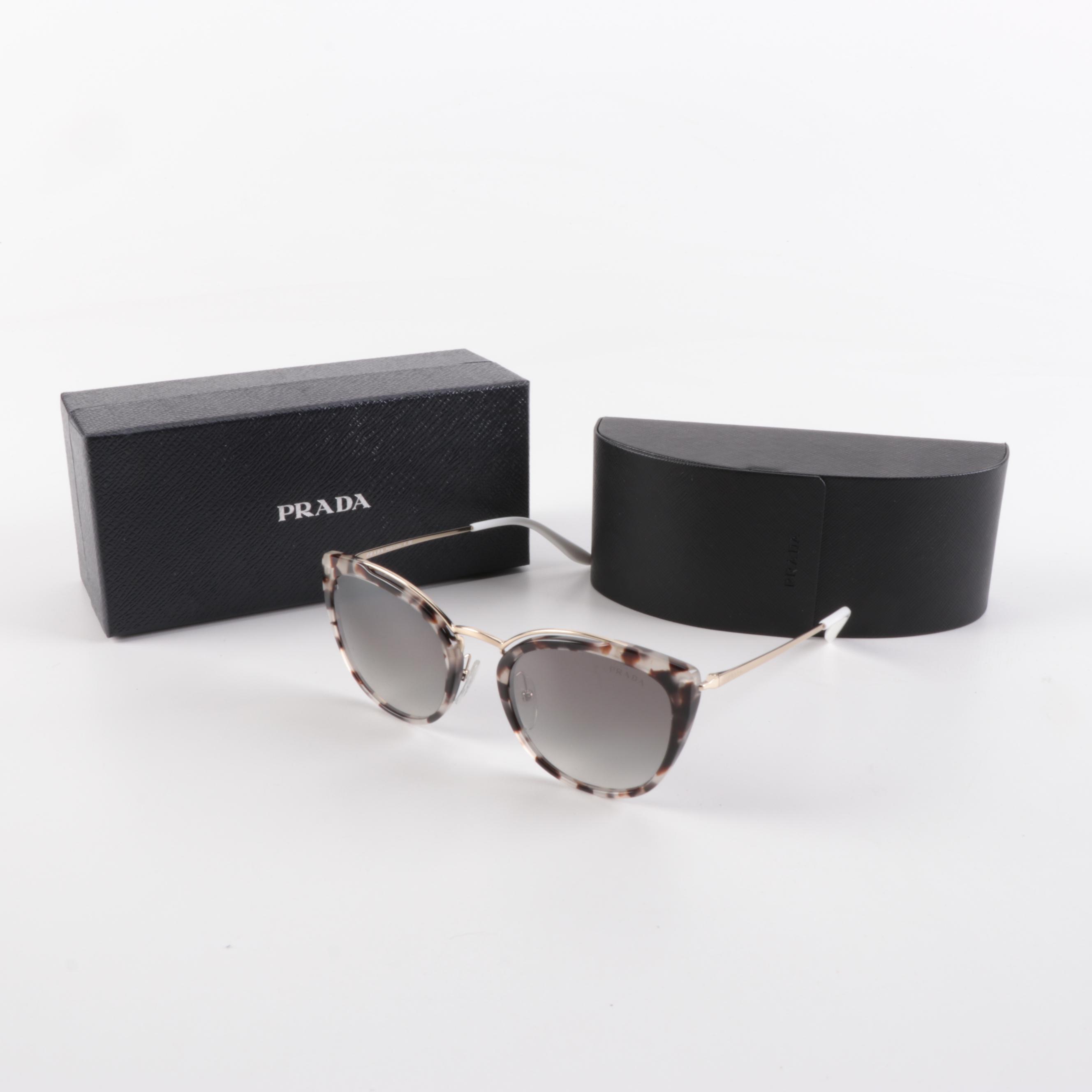 Prada PR 20US Modified Cat Eye Sunglasses with Case