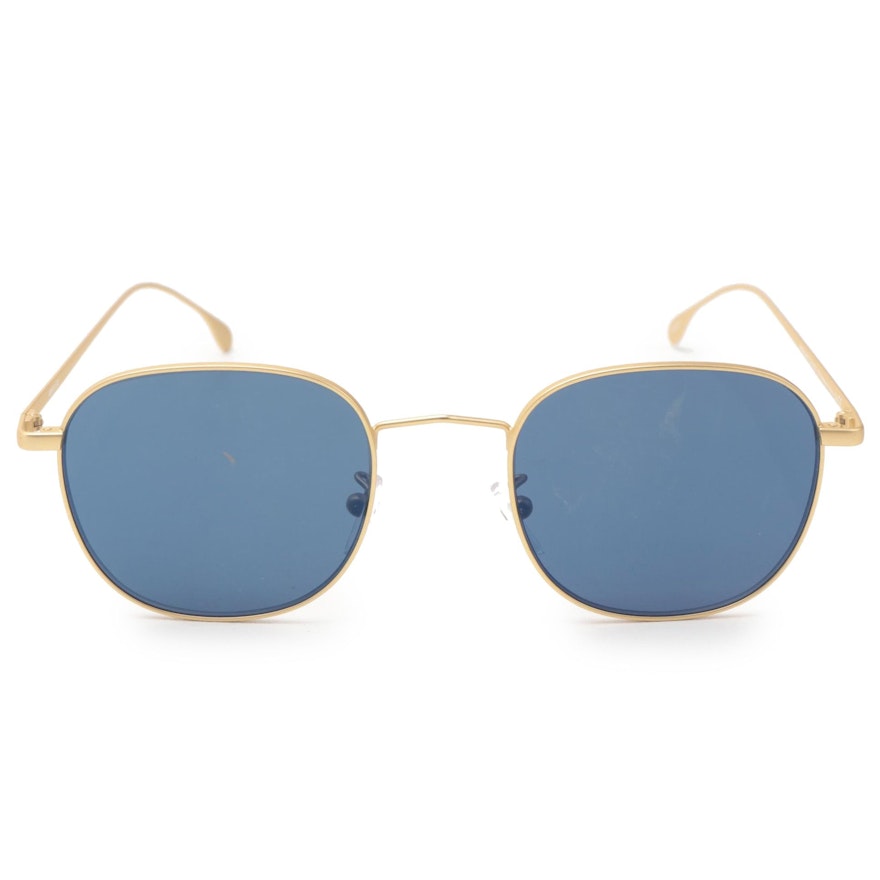 Paul Smith Arnold Gold Tone Frame Sunglasses with Case