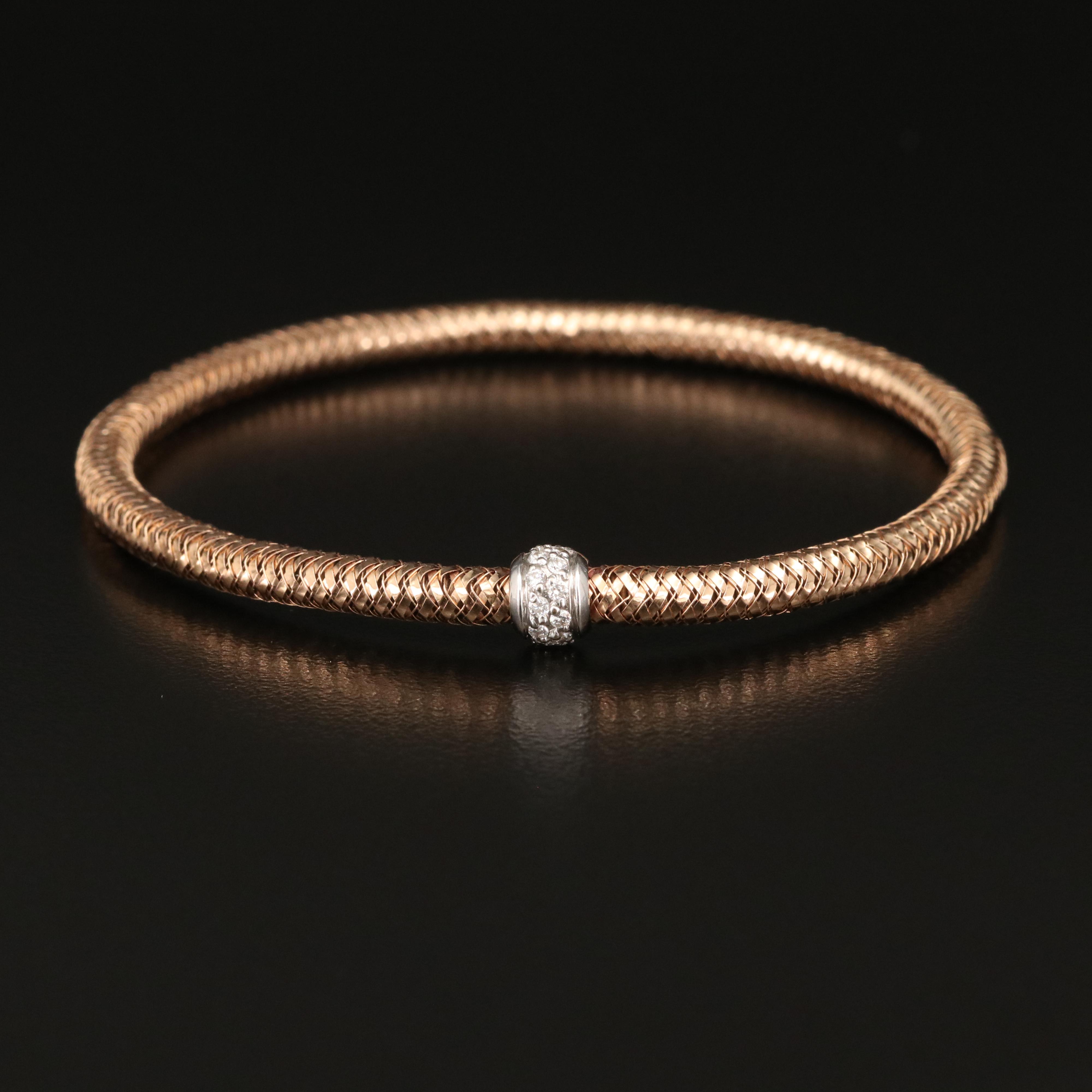 Roberto Coin 18K Diamond Expandable Bracelet