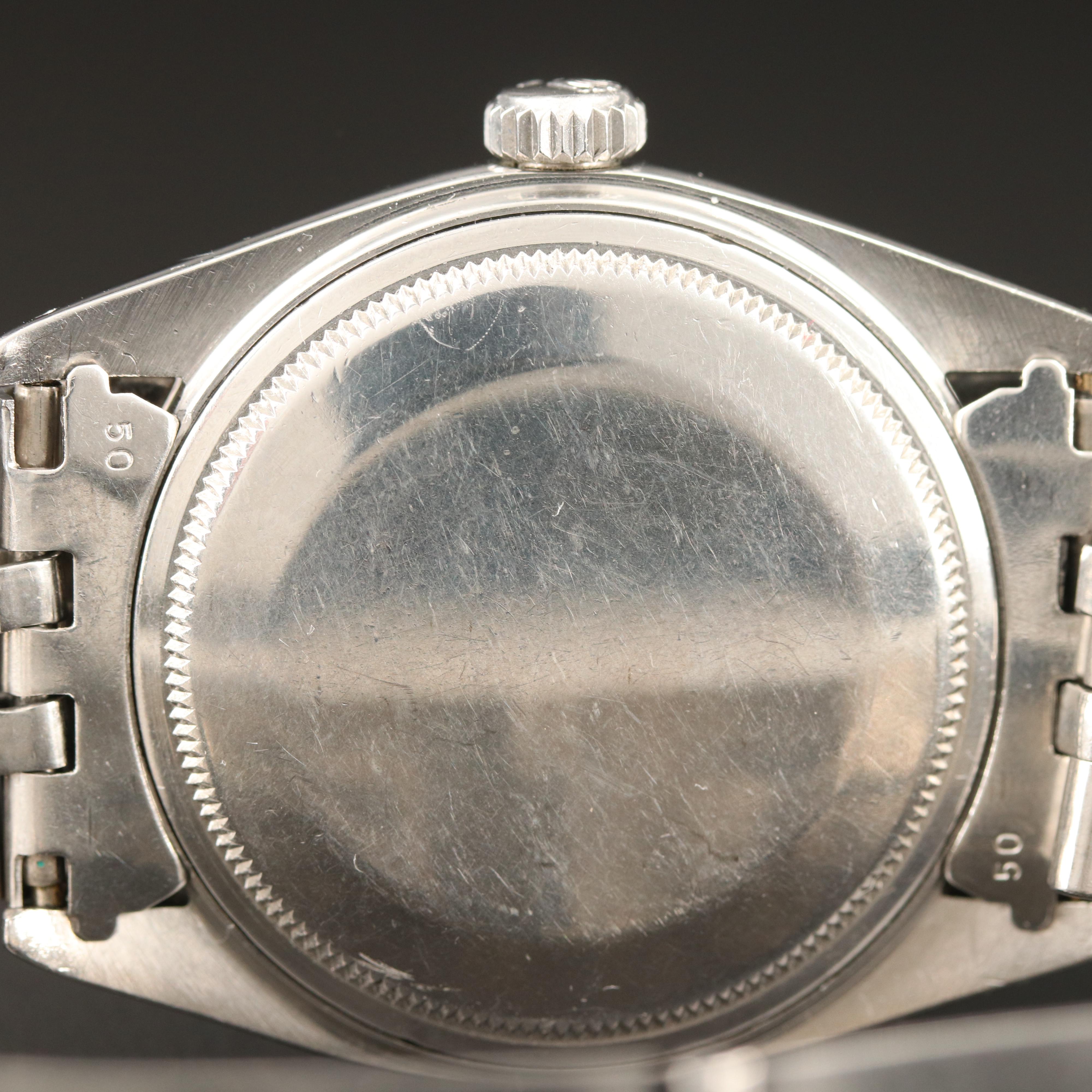 1970 Rolex Datejust 1603 Stainless Steel Automatic Watch