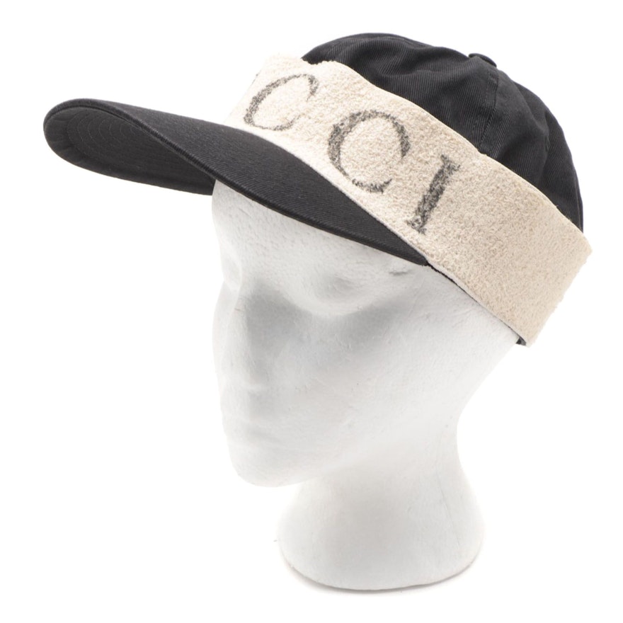 Gucci Logo Baseball Hat with Terry Cloth Band