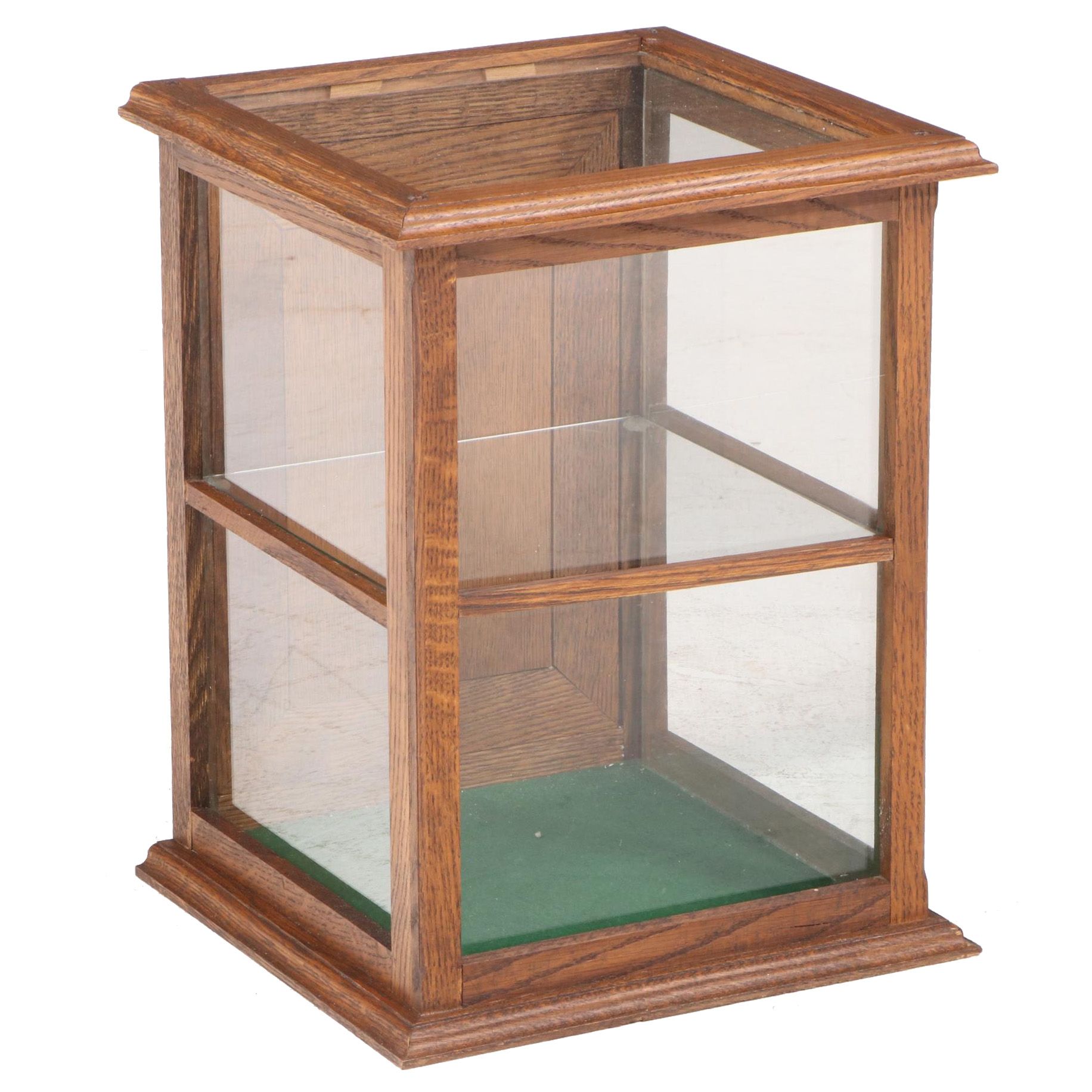American Oak Country Store Countertop Display Case, Early 20th Century