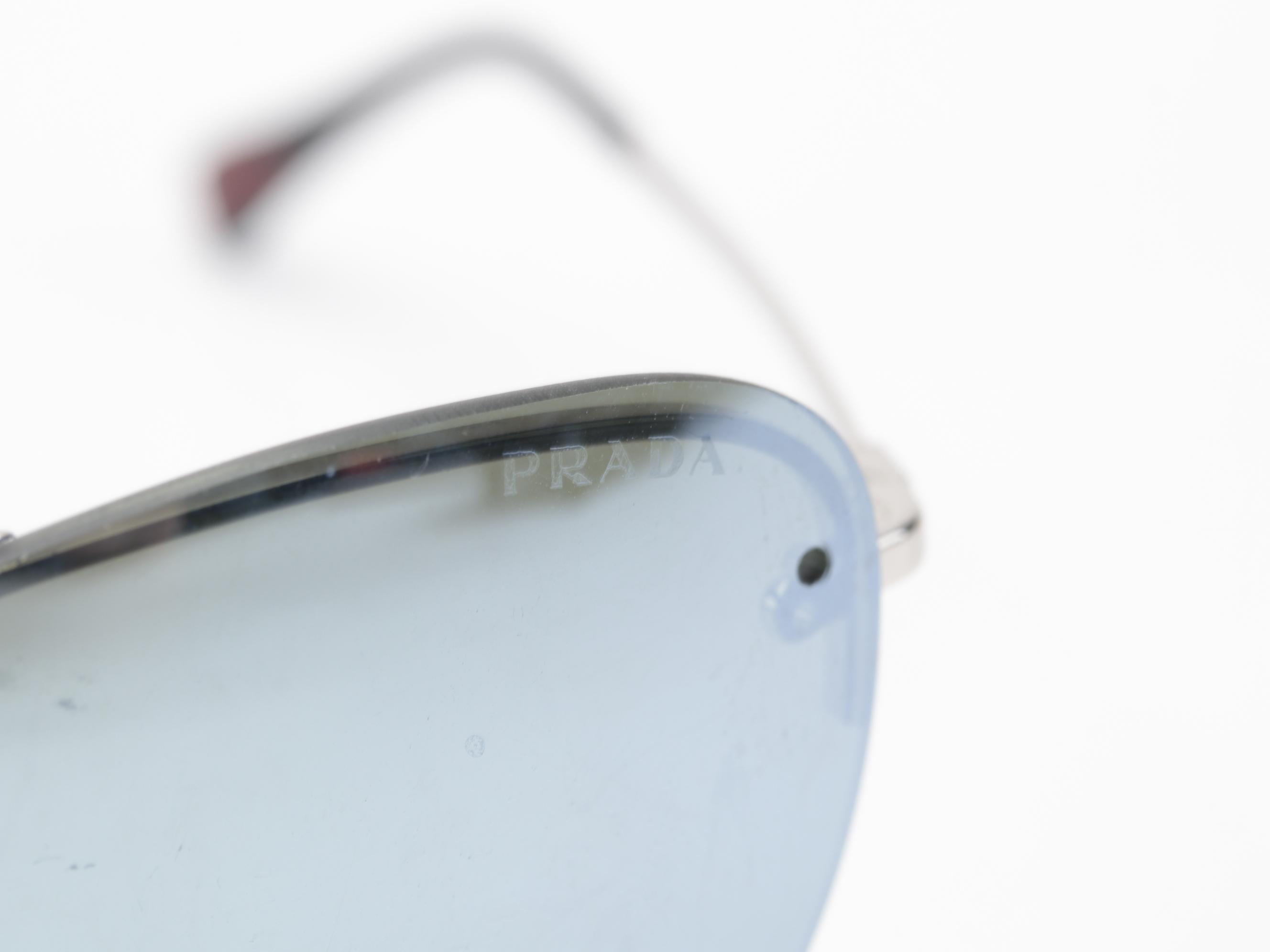 Prada SPS51R Rimless Aviator Sunglasses