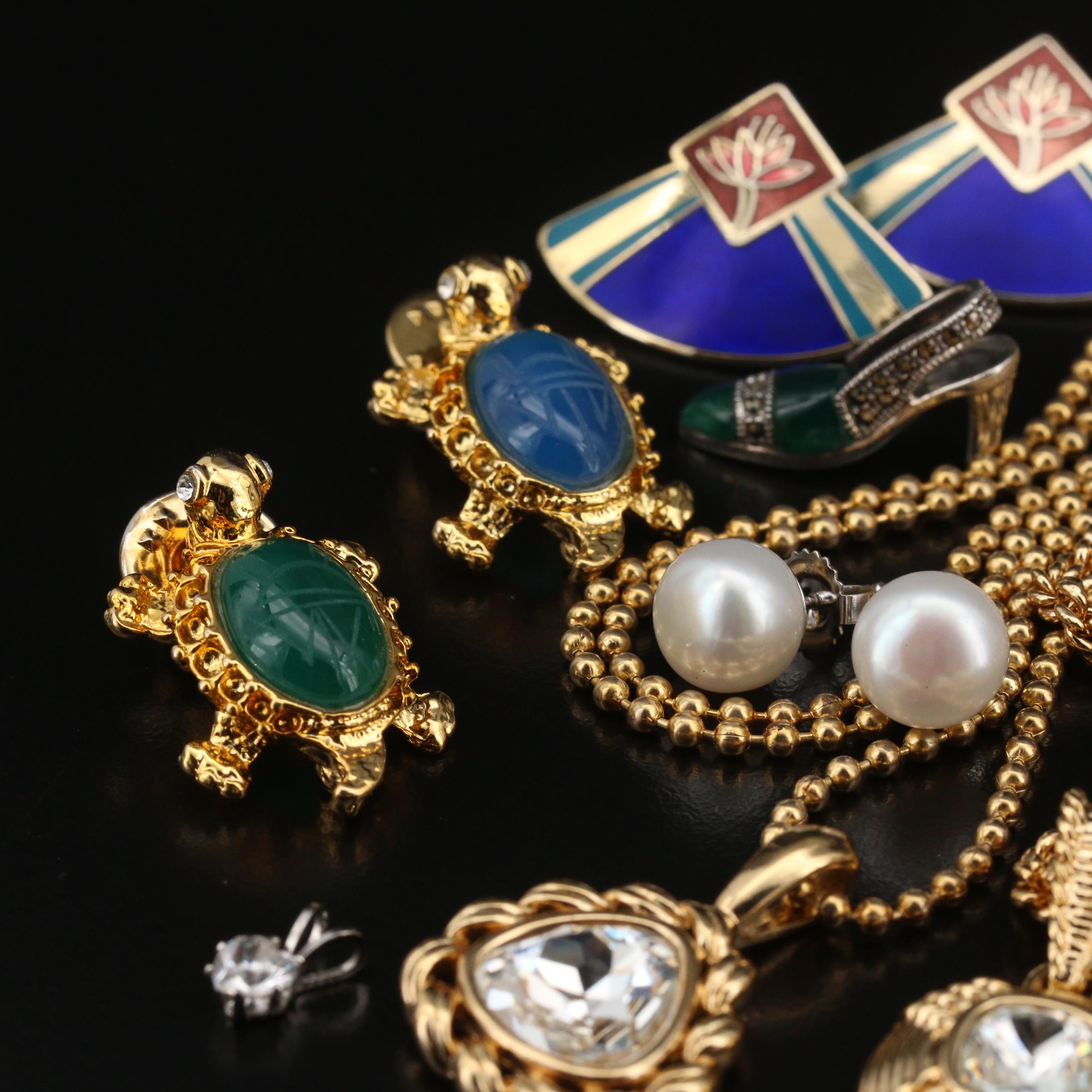 Jewelry Featuring Swarovski, Sterling, Laurel Burch and Honora
