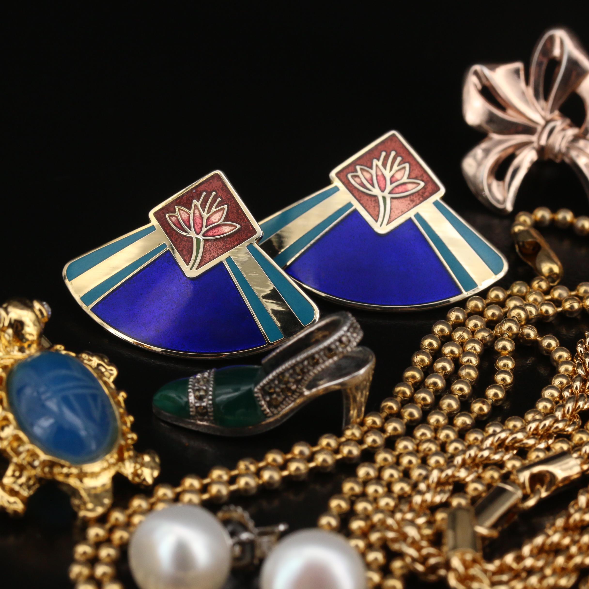 Jewelry Featuring Swarovski, Sterling, Laurel Burch and Honora