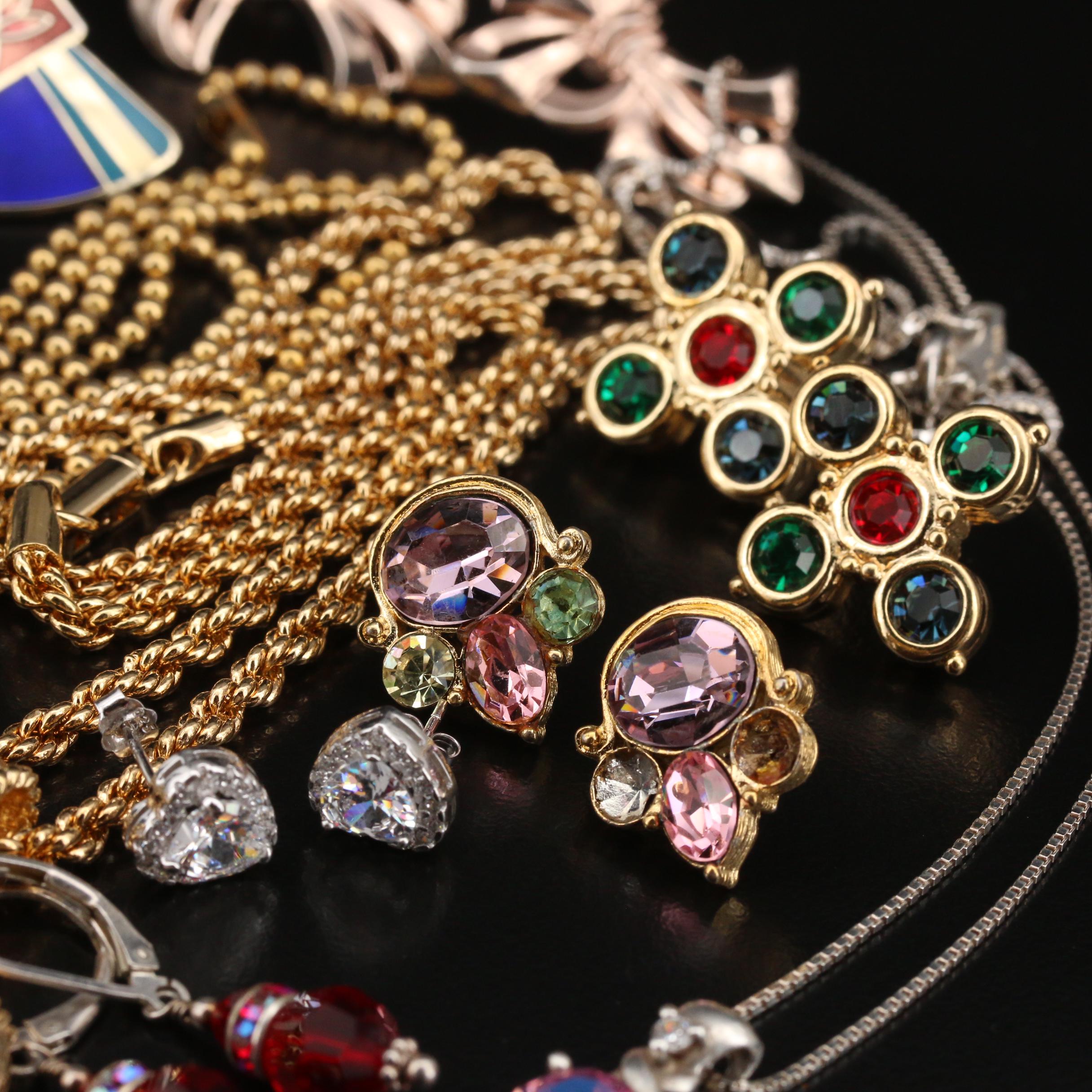 Jewelry Featuring Swarovski, Sterling, Laurel Burch and Honora