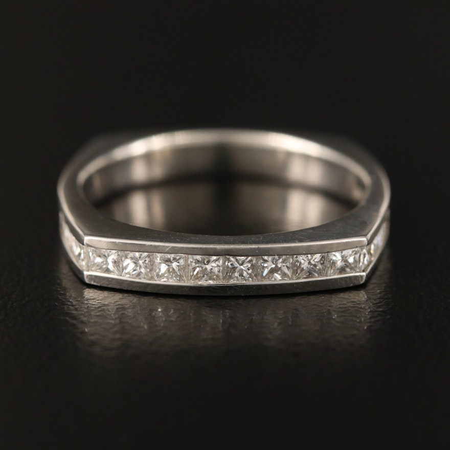 Platinum Diamond Channel Band