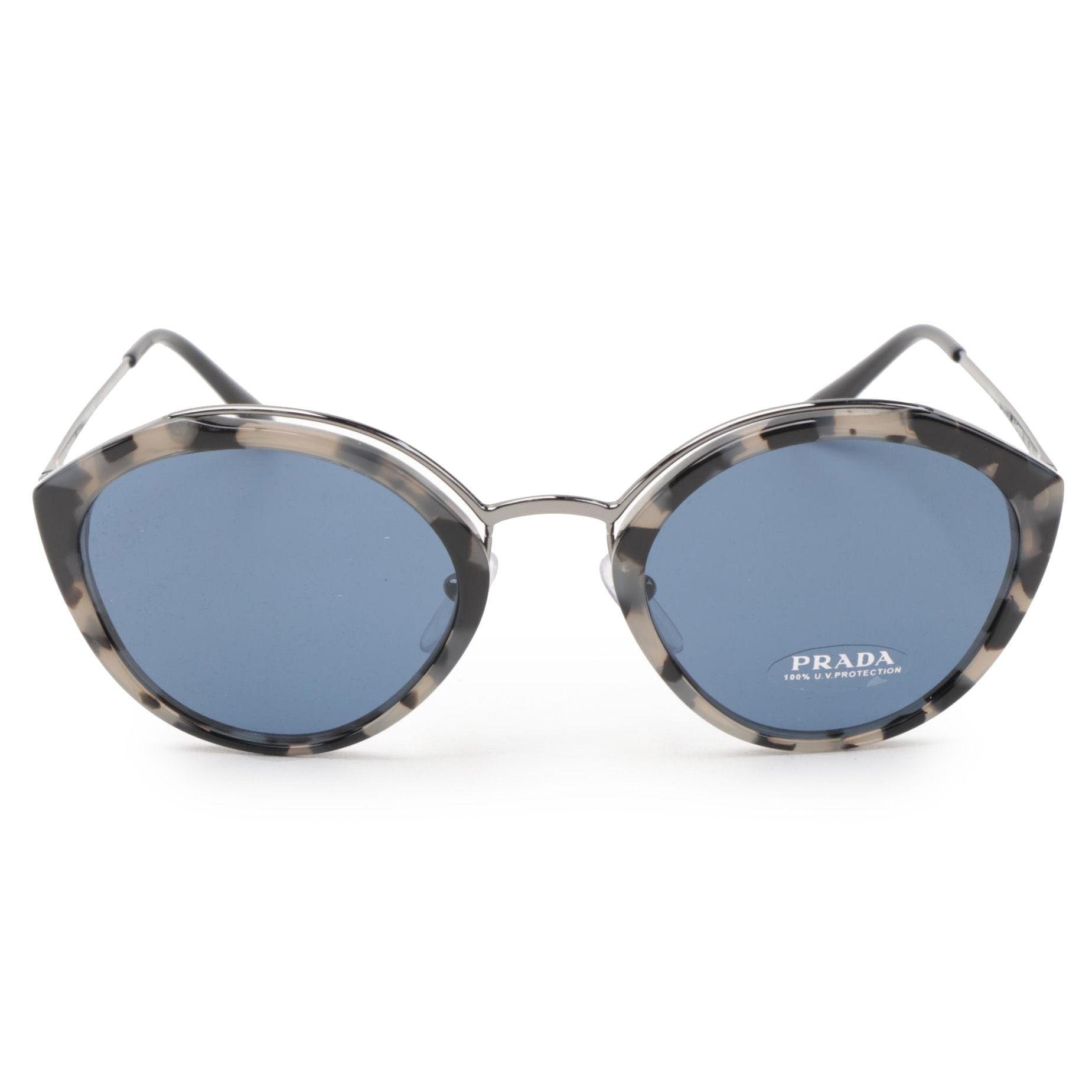 Prada SPR18U Havana Cat Eye Sunglasses with Case and Box