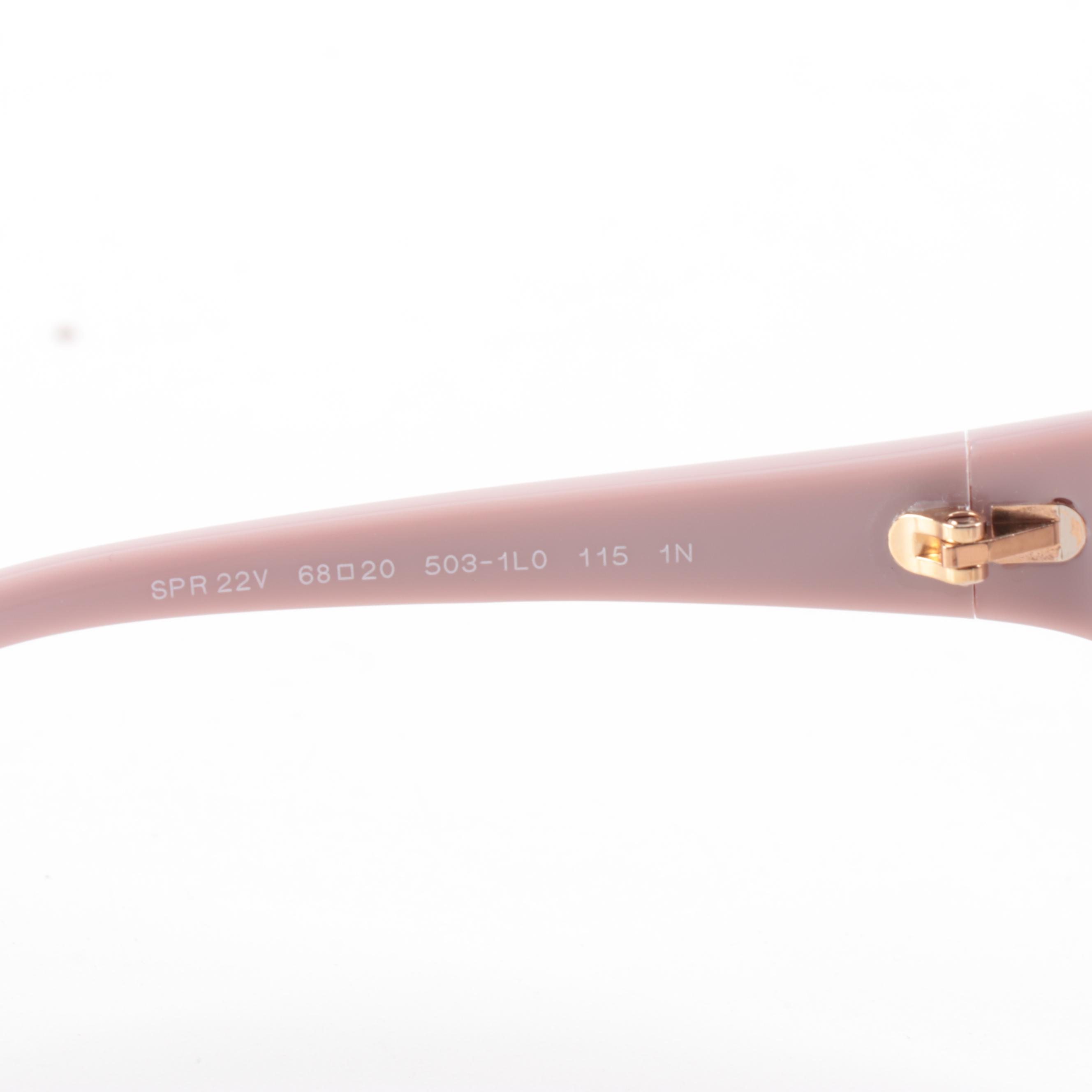 Prada Catwalk Collection SPR22V Sunglasses with Padded Pouch and Box