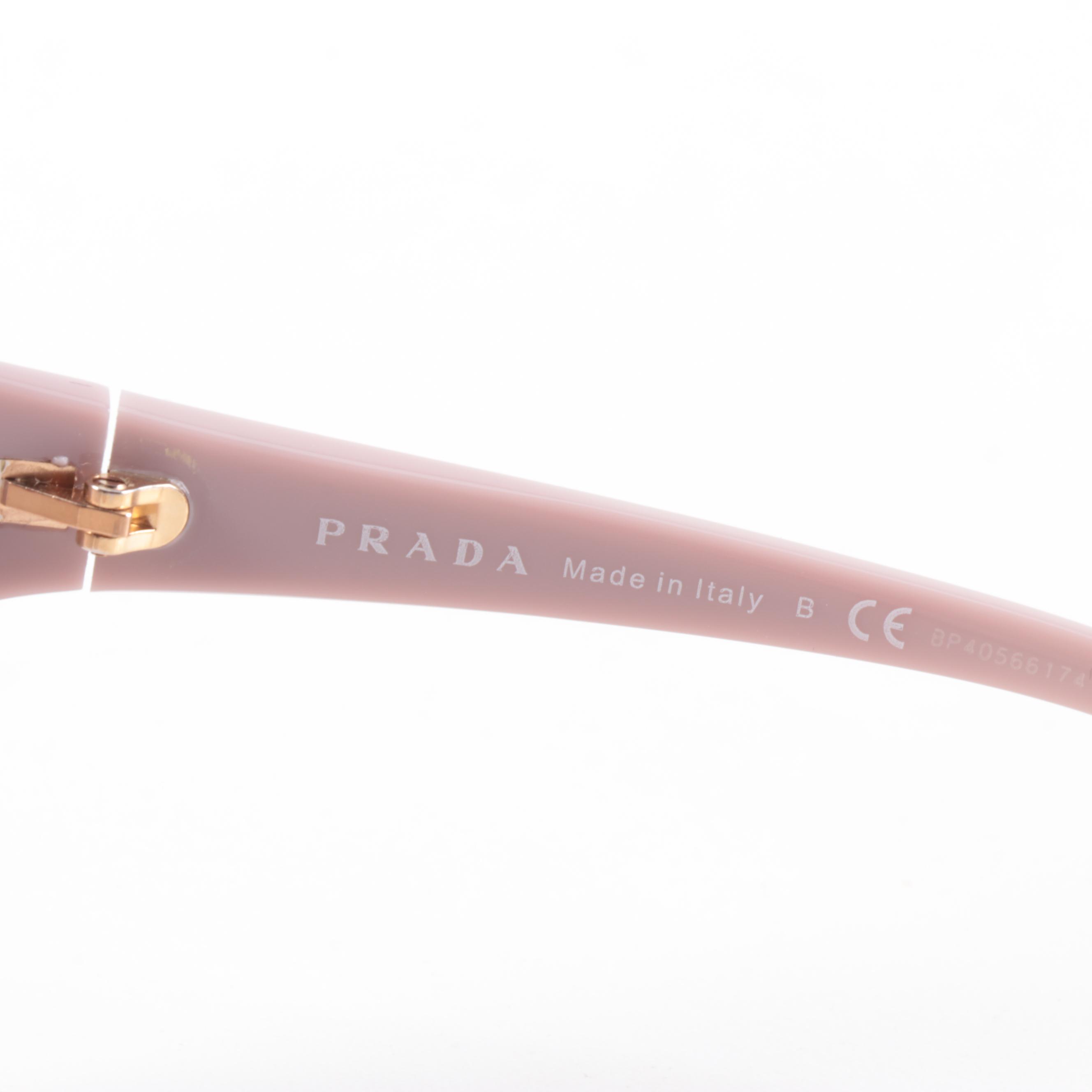 Prada Catwalk Collection SPR22V Sunglasses with Padded Pouch and Box