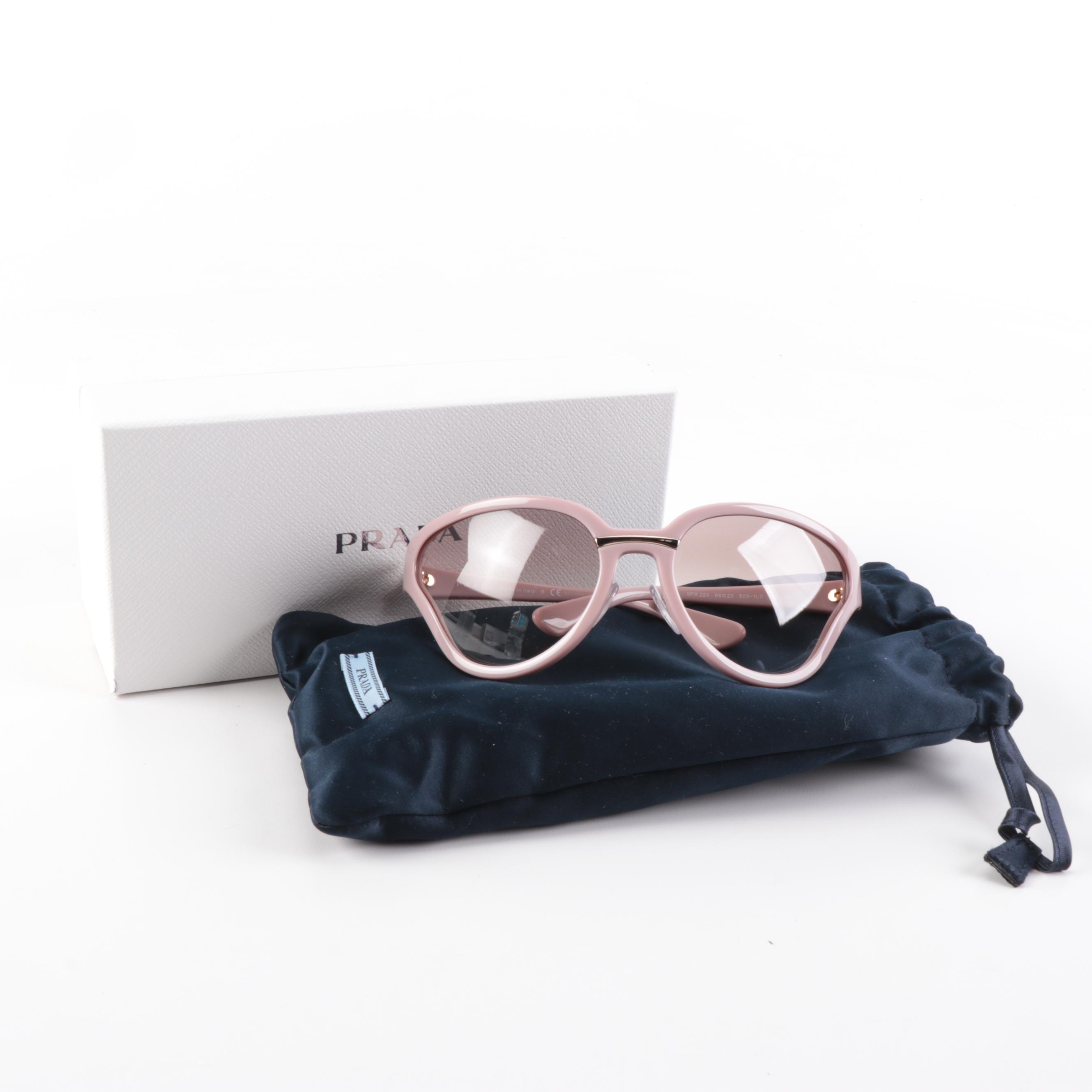Prada Catwalk Collection SPR22V Sunglasses with Padded Pouch and Box