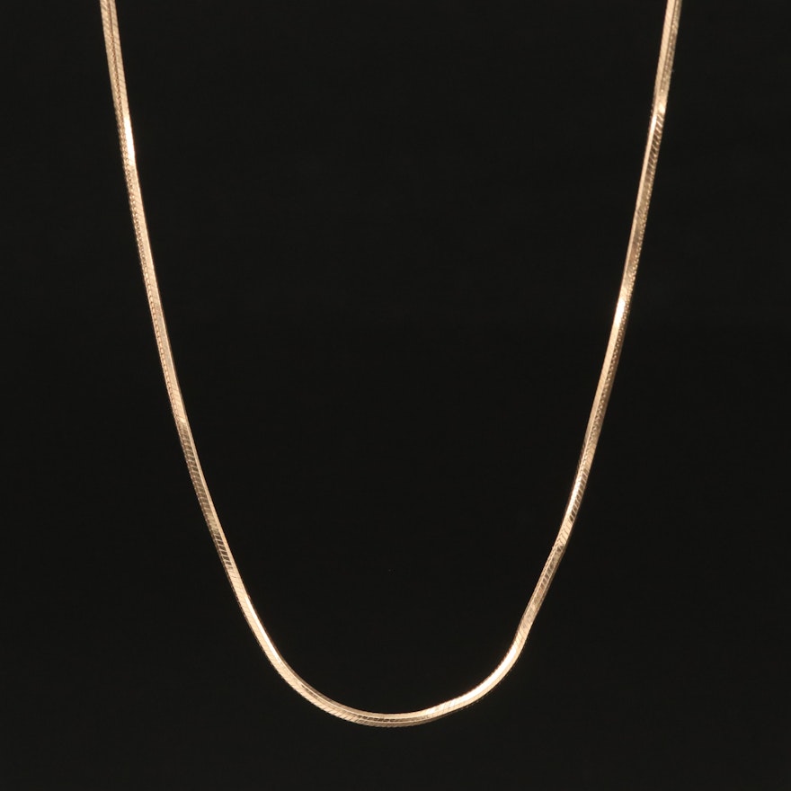 Italian 14K Snake Chain Necklace