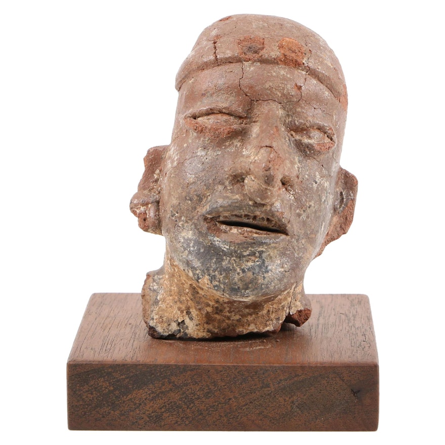 Pre-Columbian Nayarit Ceramic Head, Mexico