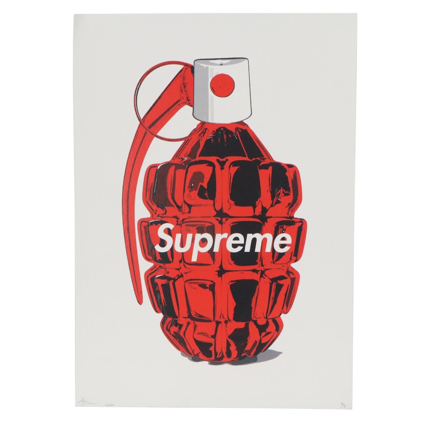 Death NYC Pop Art Graphic Print of Grenade, 2020