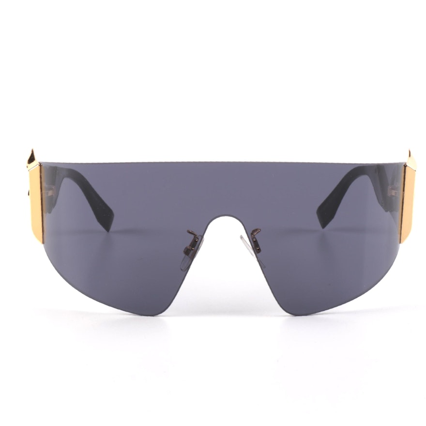 Fendi "Freedom" 0382/S Shield Sunglasses with Case