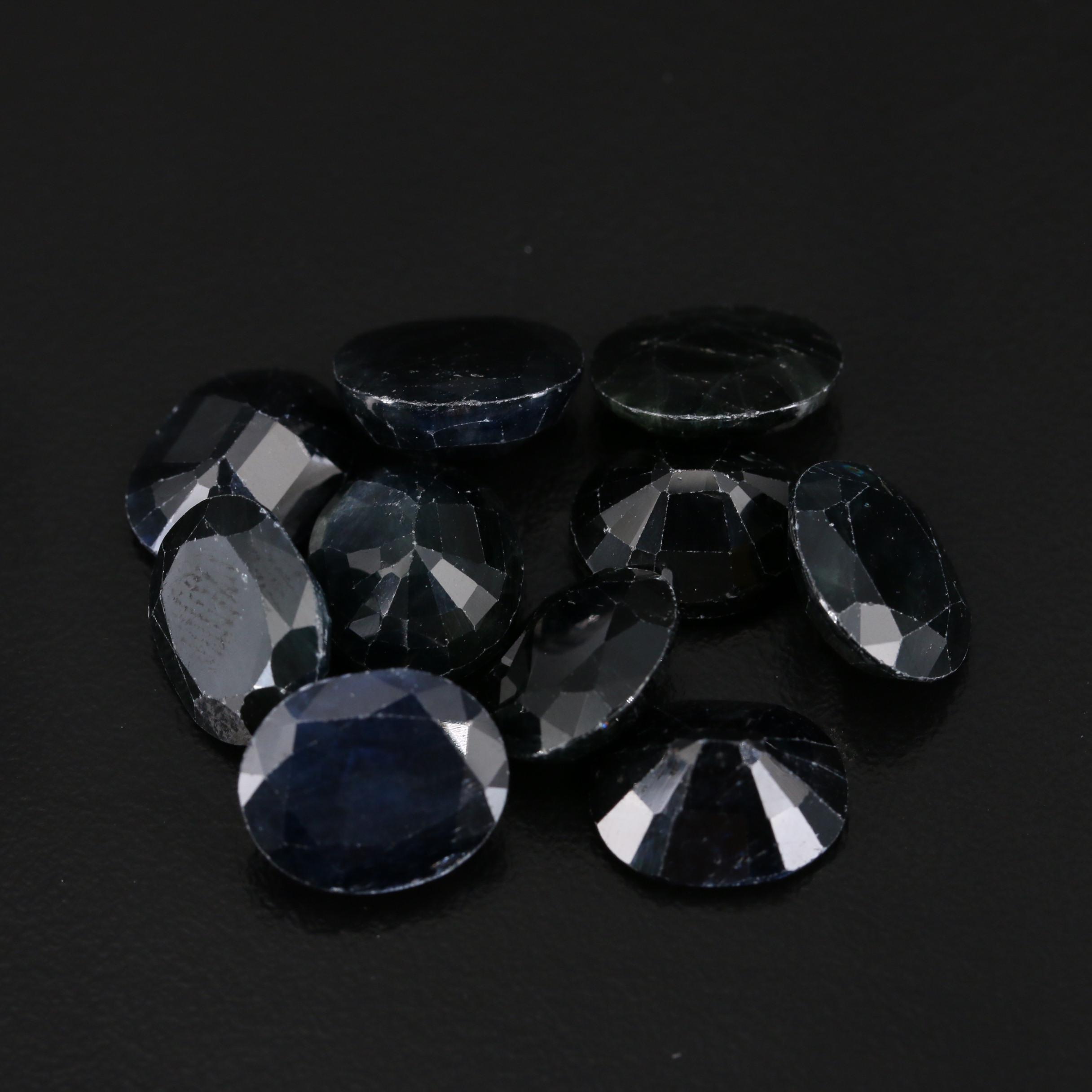 Loose Oval Faceted Corundums