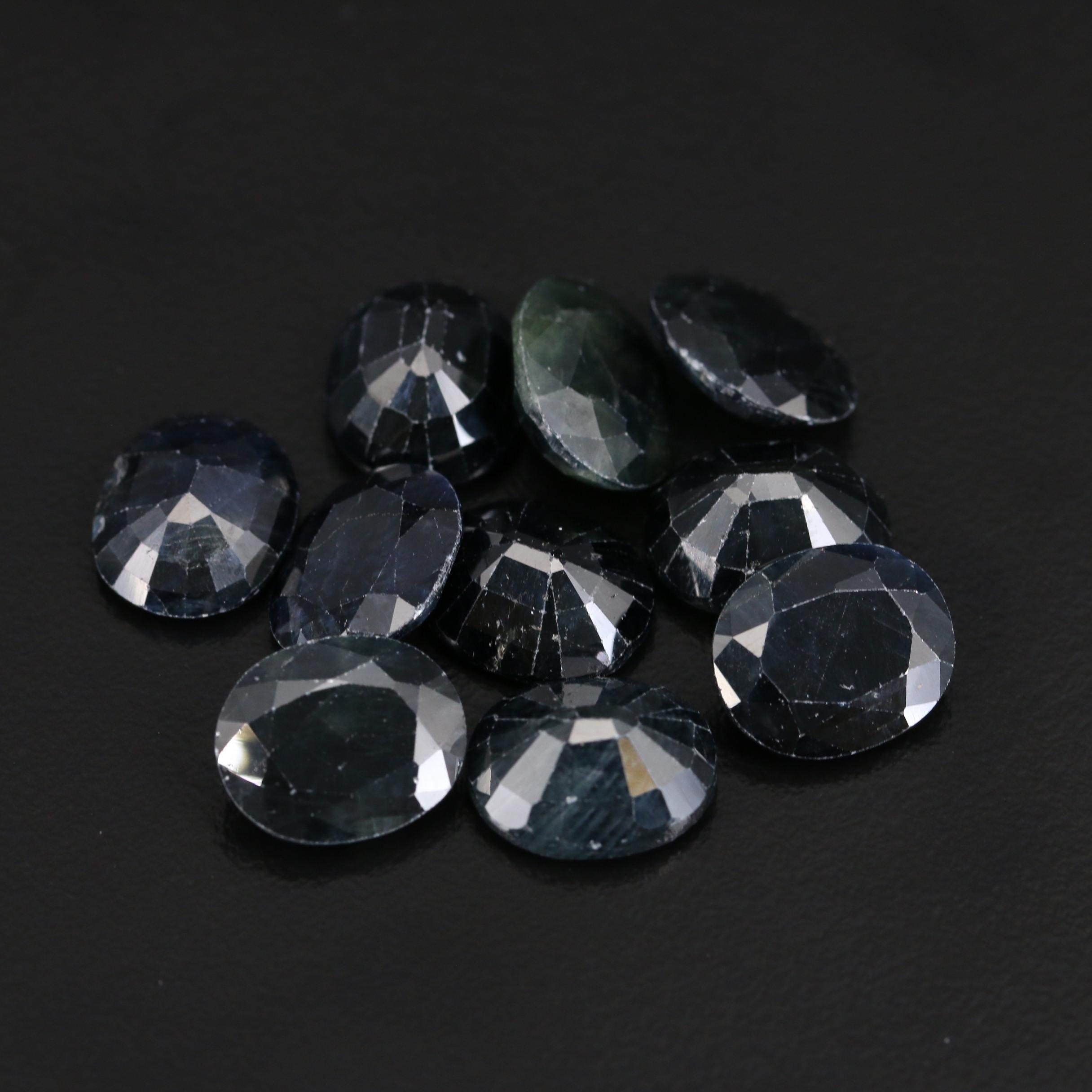 Loose Oval Faceted Corundums
