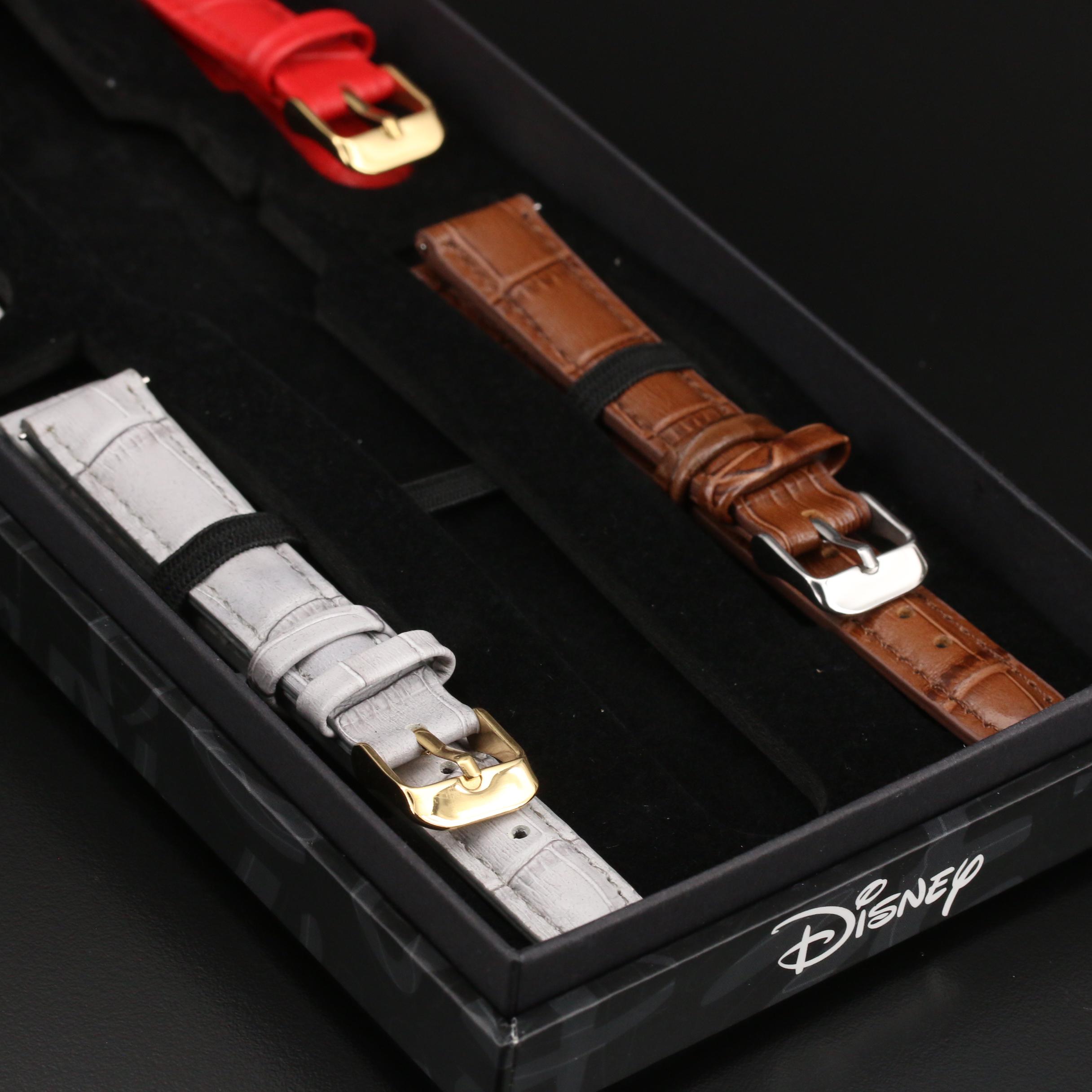 Accutime Disney Mickey Mouse Gold Tone Quartz Watch
