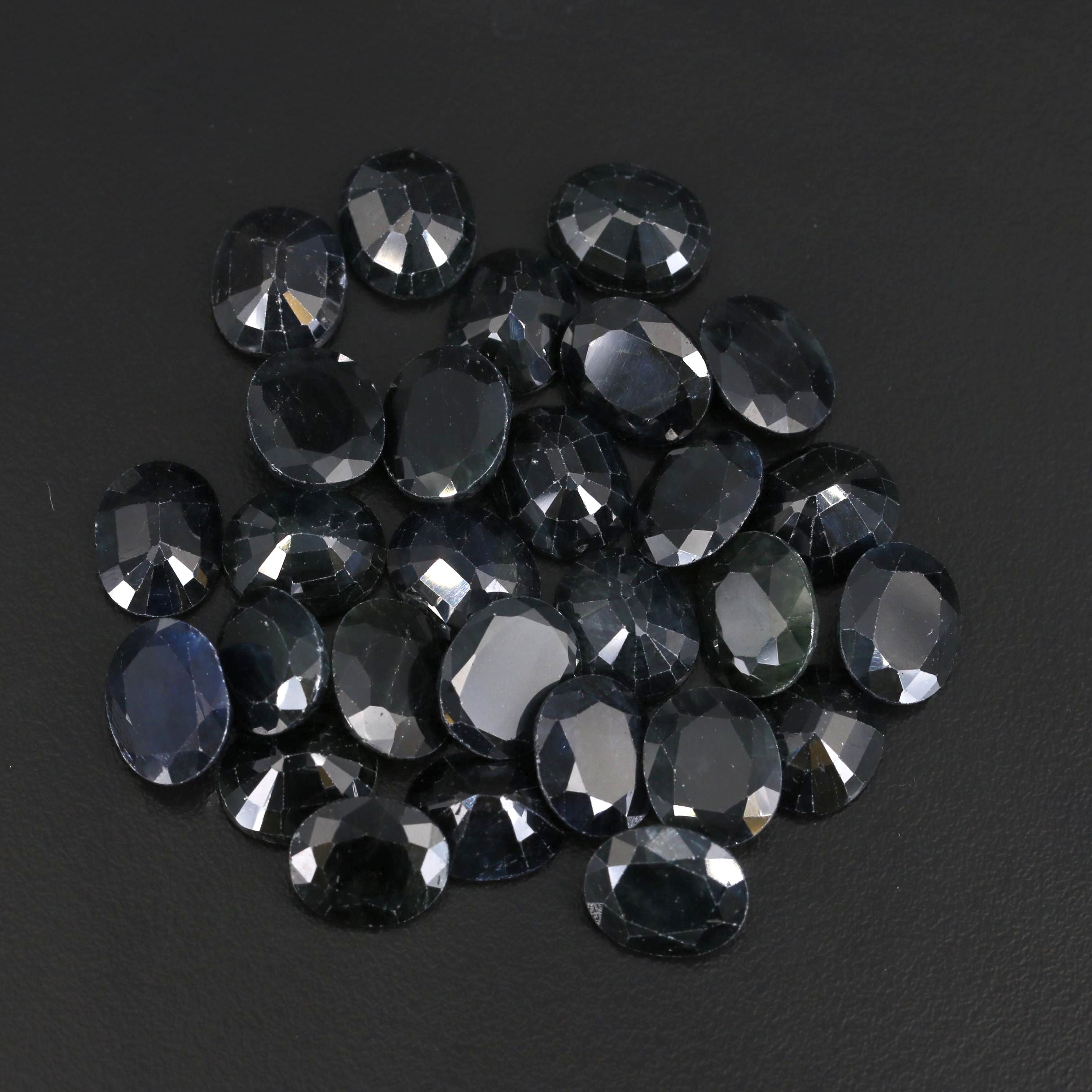Loose Oval Faceted Corundums