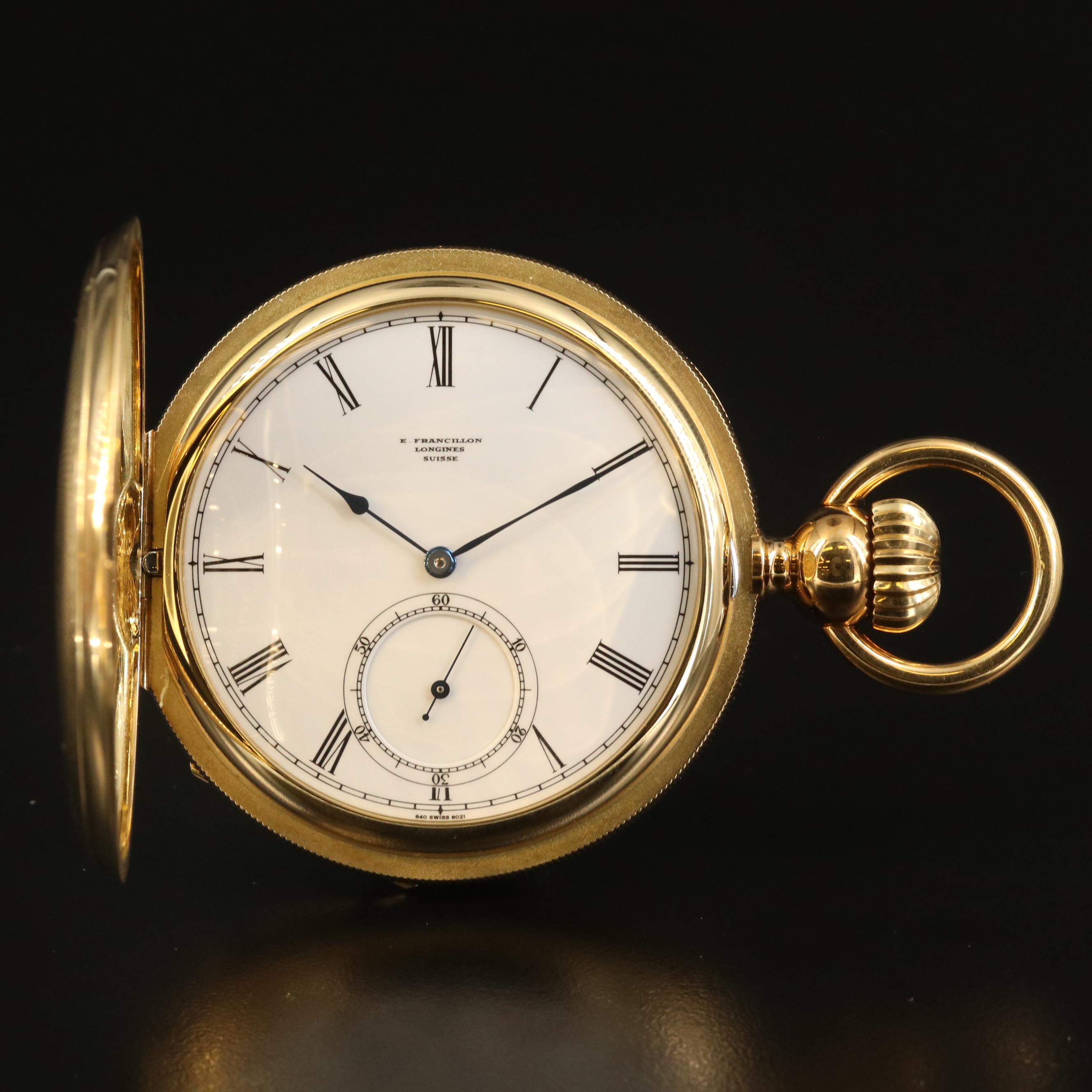 1992 Longines 125th Anniversary 18K Gold Hunting Case Pocket Watch