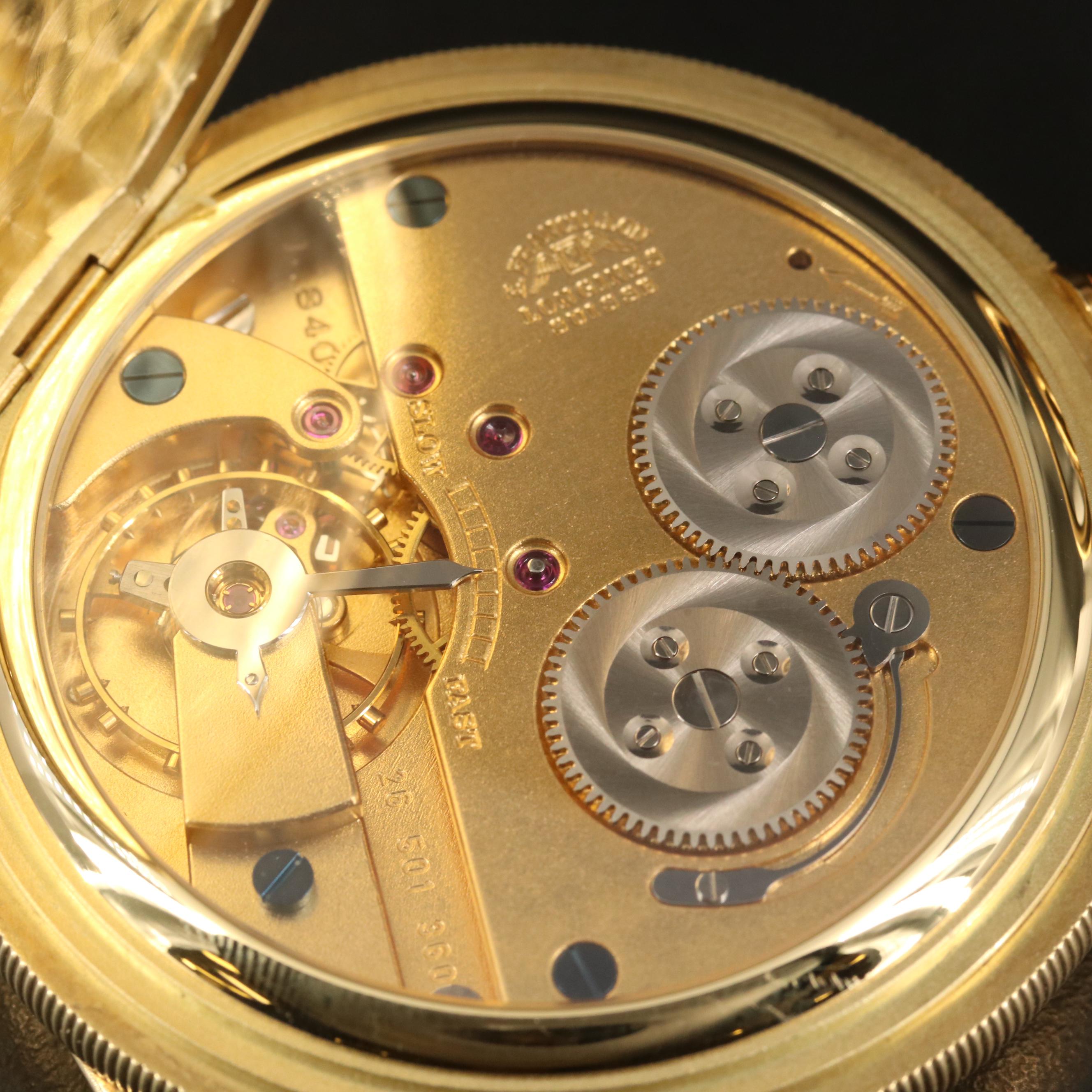 1992 Longines 125th Anniversary 18K Gold Hunting Case Pocket Watch